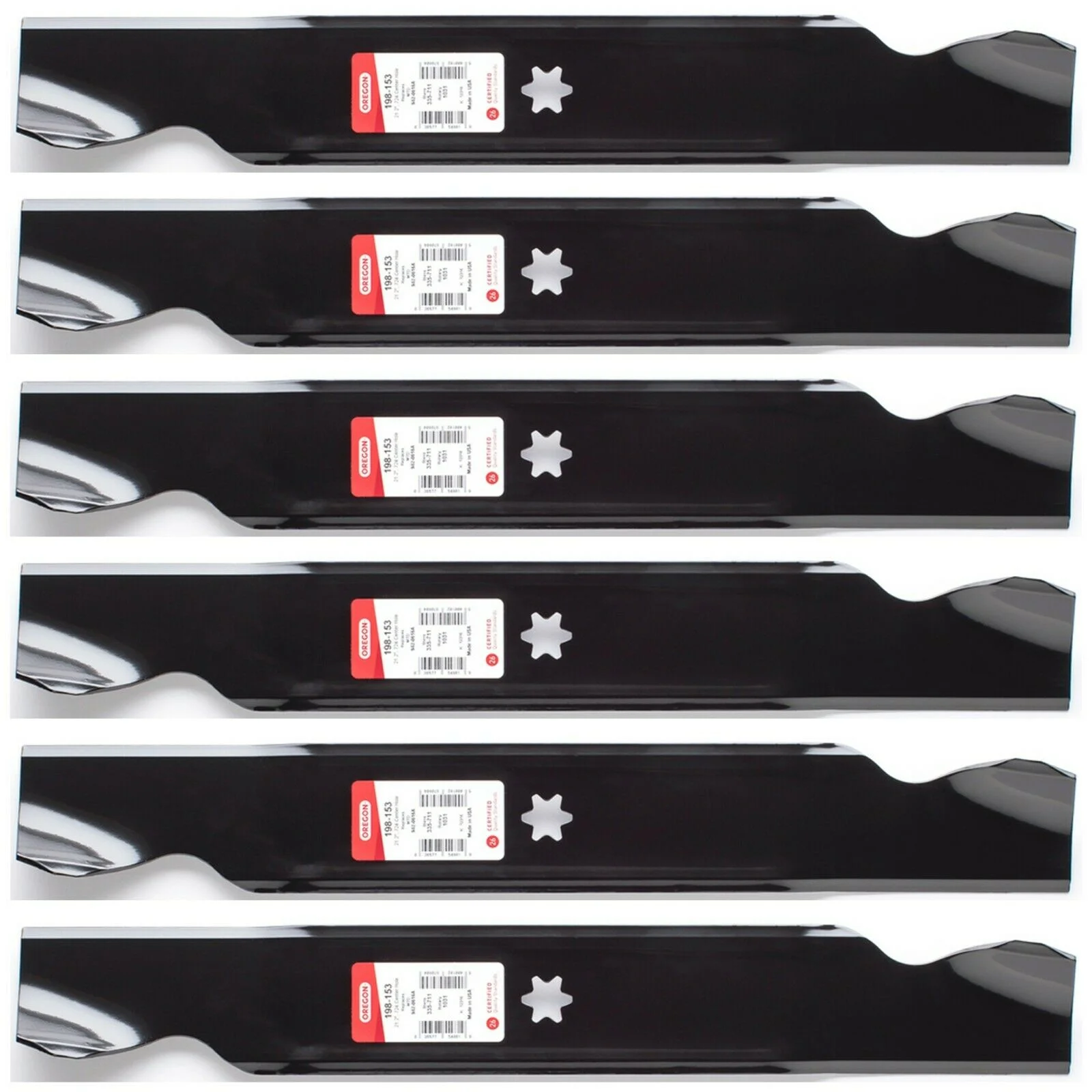 6PK Oregon 198-153 Blades for 42