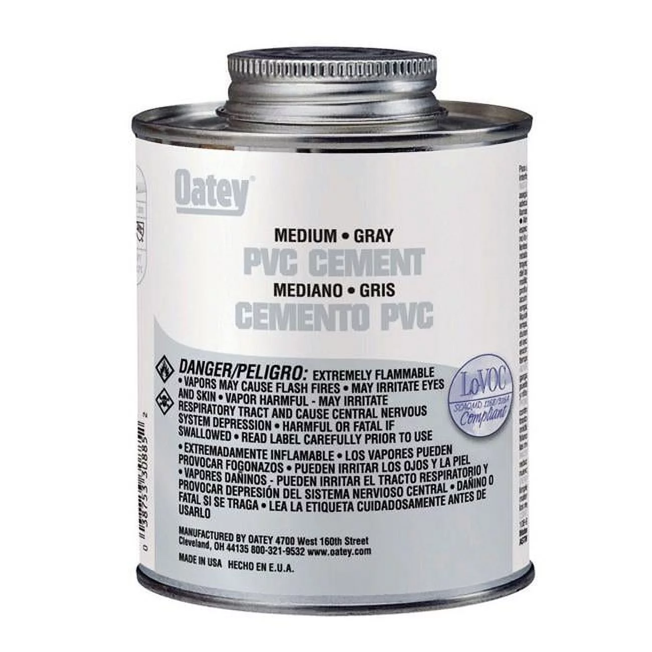 Oatey 32 Oz. 40 F to 90 F PVC Gray Cement 30886