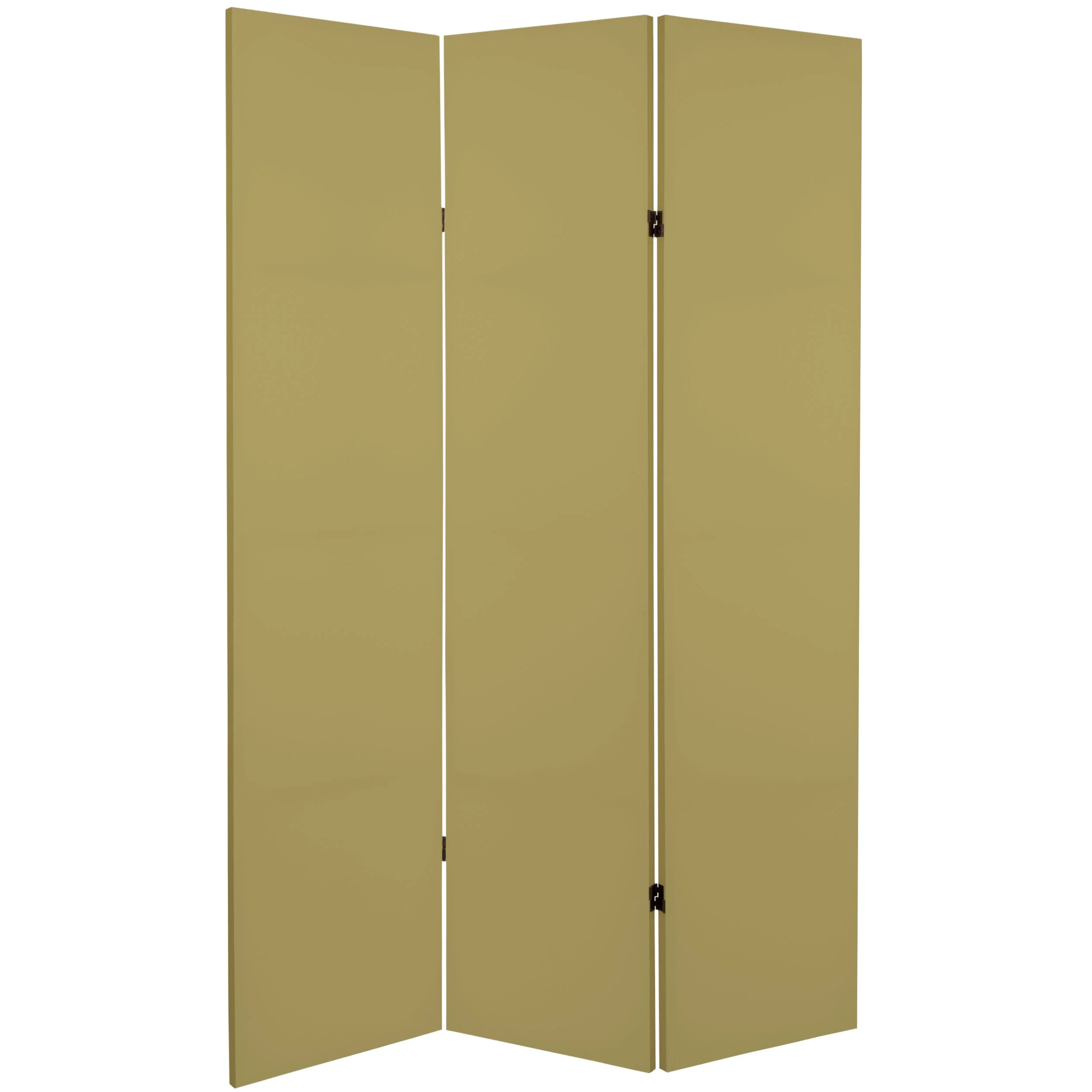 Oriental Furniture 6 ft. Tall Double Sided Khaki Canvas Room Divider
