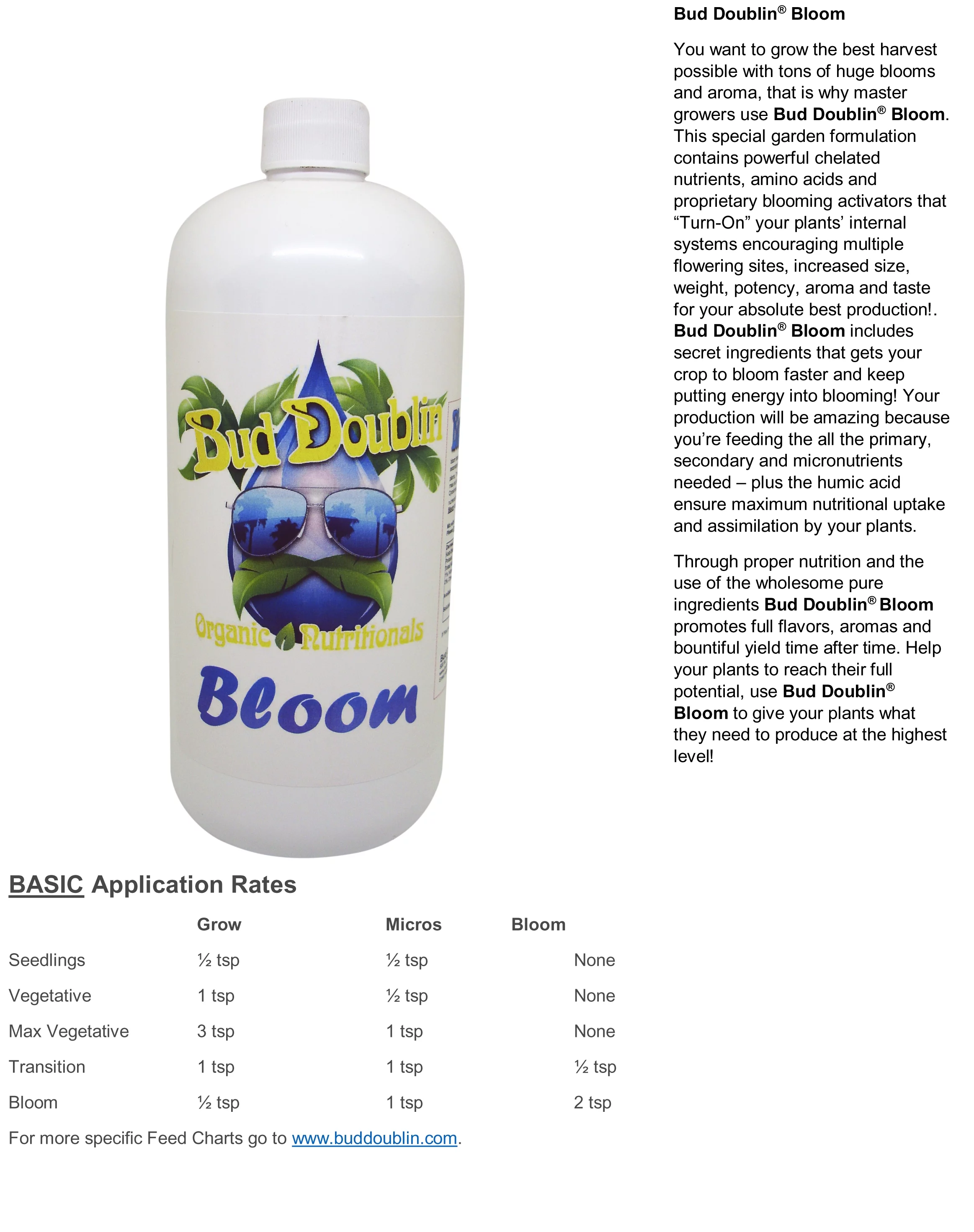 Bud Doublin Grower's 3 Pack- Micros, Grow & Bloom
