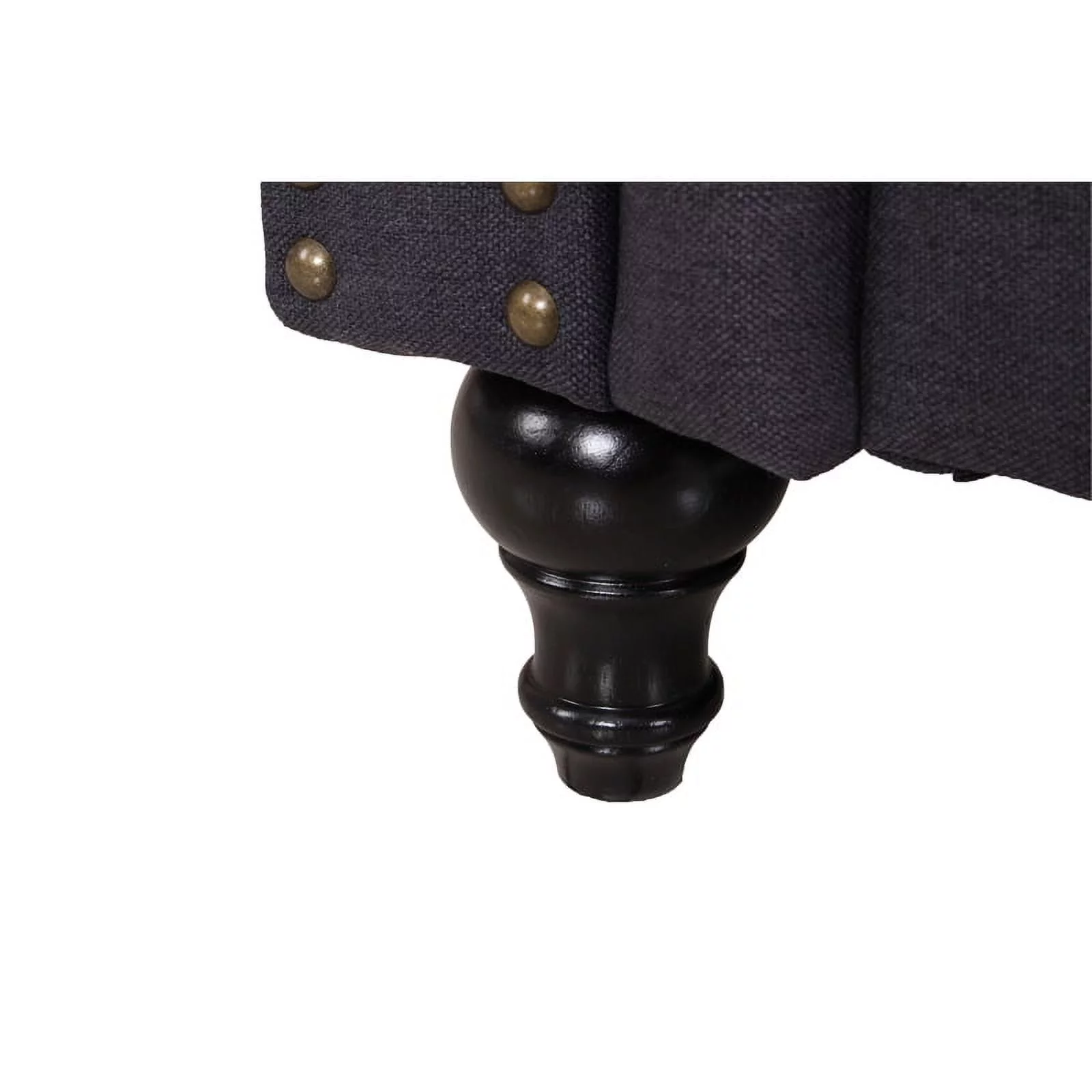 Home Square Living 2 Piece Microfiber Living Room Chair Set in Dark Gray