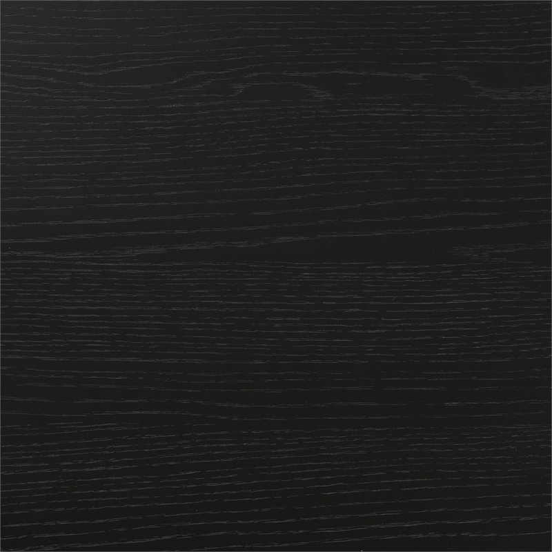 Pemberly Row Transitional Rectangular Wood Dining Table Black Washed