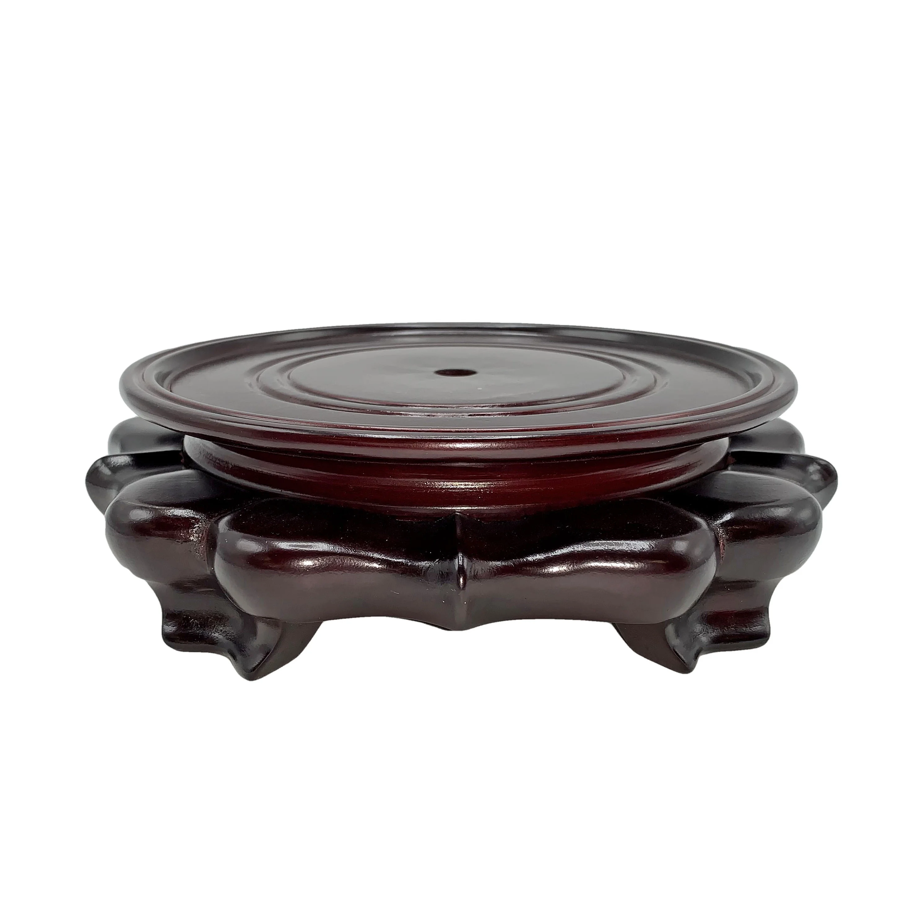 Oriental Onion Shaped Vase Stand (9.5