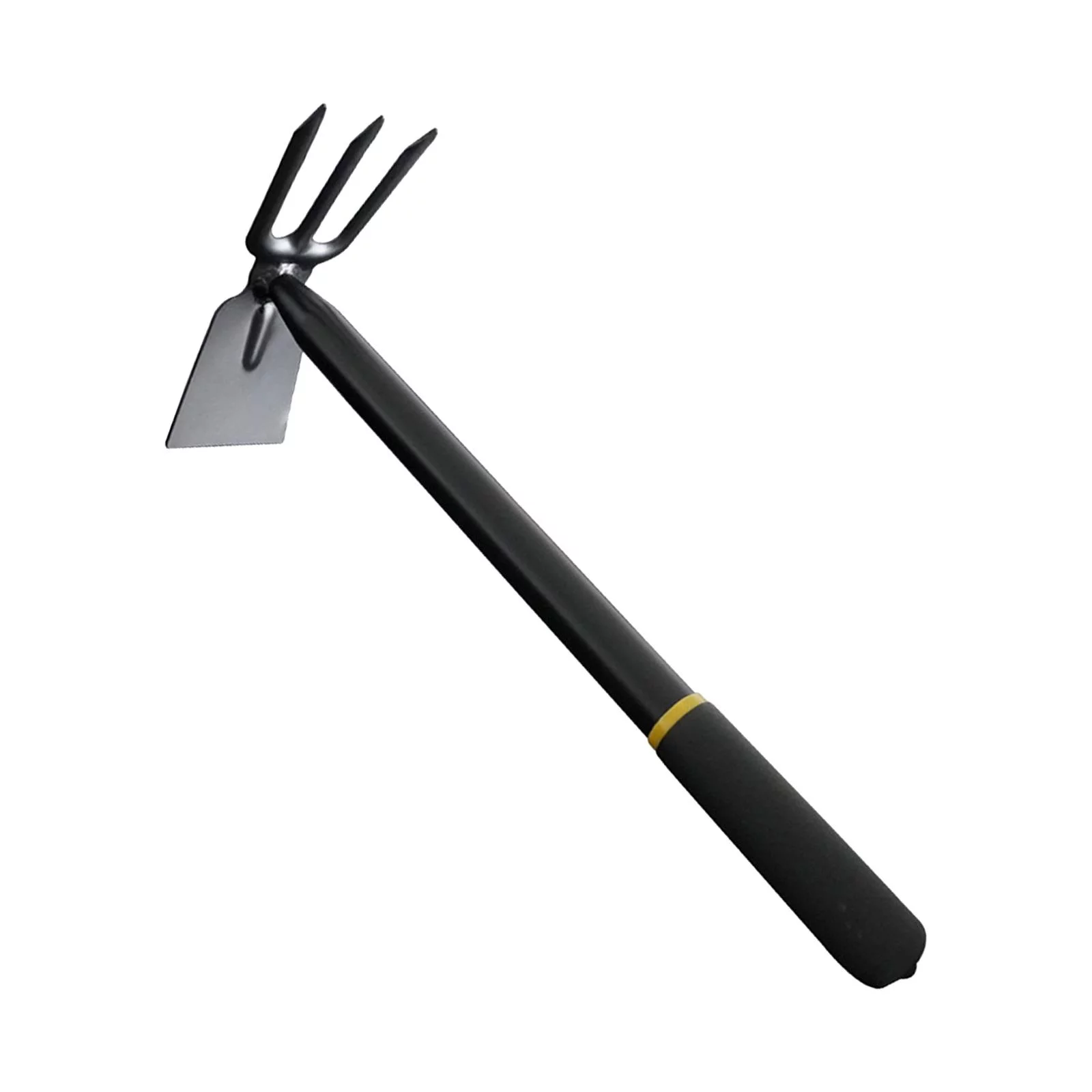 Gardening Hoe Rake Hand Tool Garden Weeding Tool with Handle, Steel Weeds Puller Tool for Weeding Vegetable Gardening Digging Planting Multifunctional hoe