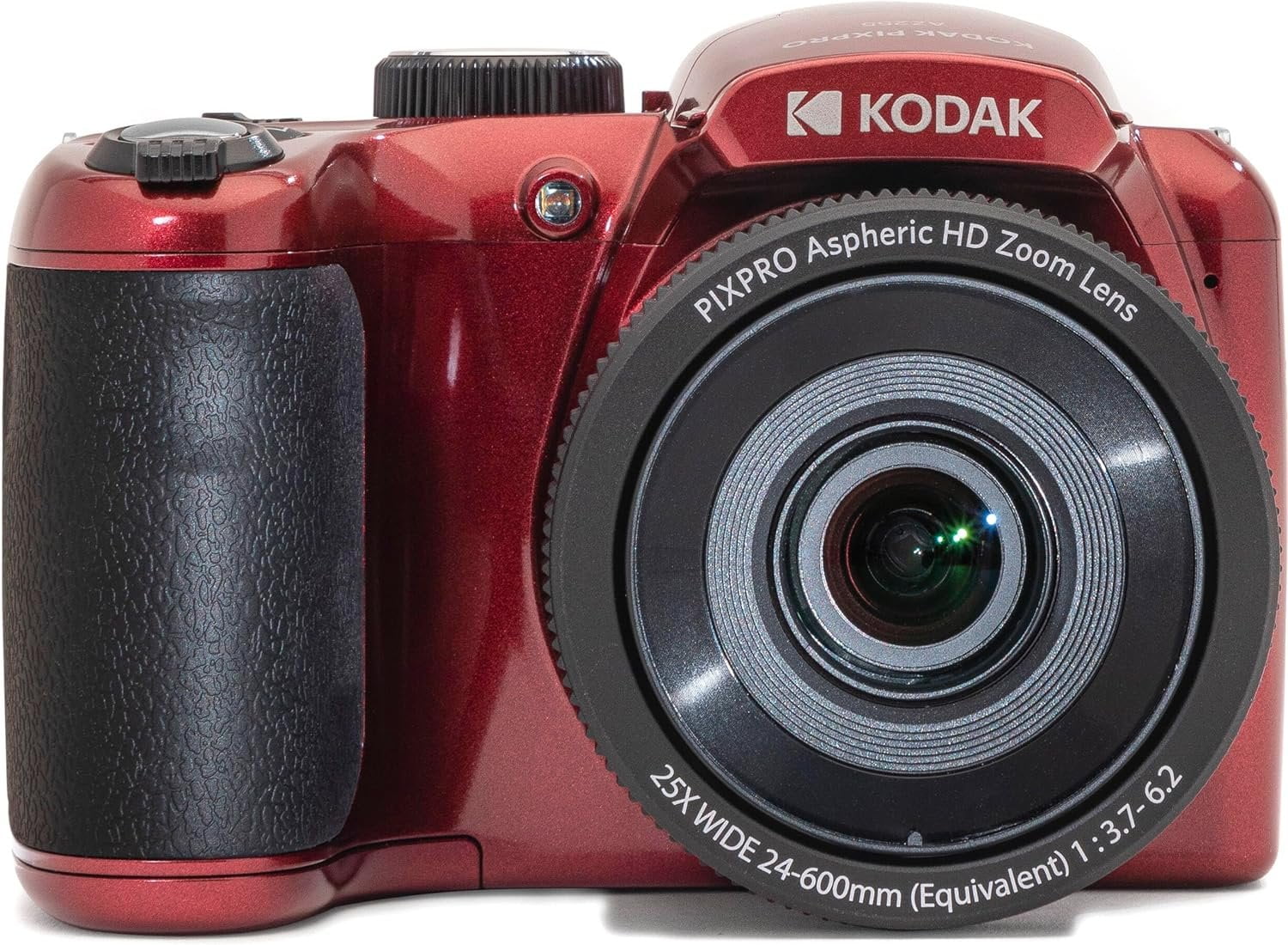 Kodak PIXPRO Red AZ255 16MP Digital Camera 25X Optical Zoom 24mm Wide Angle Lens Optical Image Stabilization 1080P Full HD Video 3
