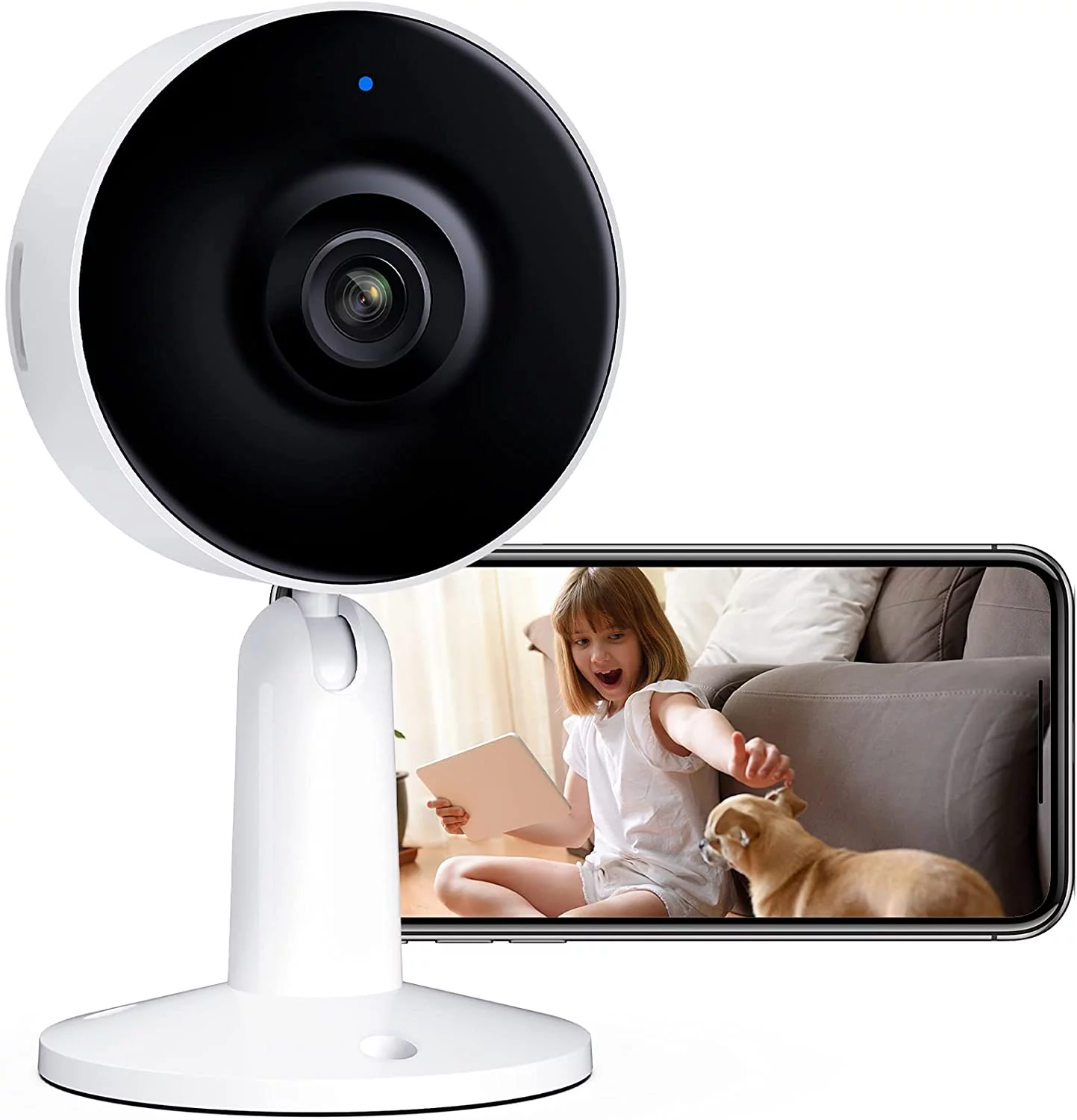 Arenti IN1 Indoor Home Security Camera, Wi-Fi and Phone APP 1080p HD 2-Way Audio Night Vision Surveillance Camera