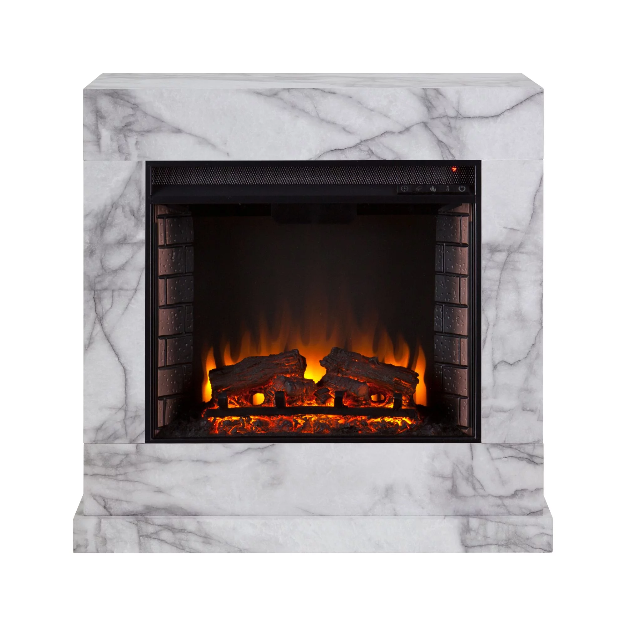SEI Dendale Faux Marble Fireplace