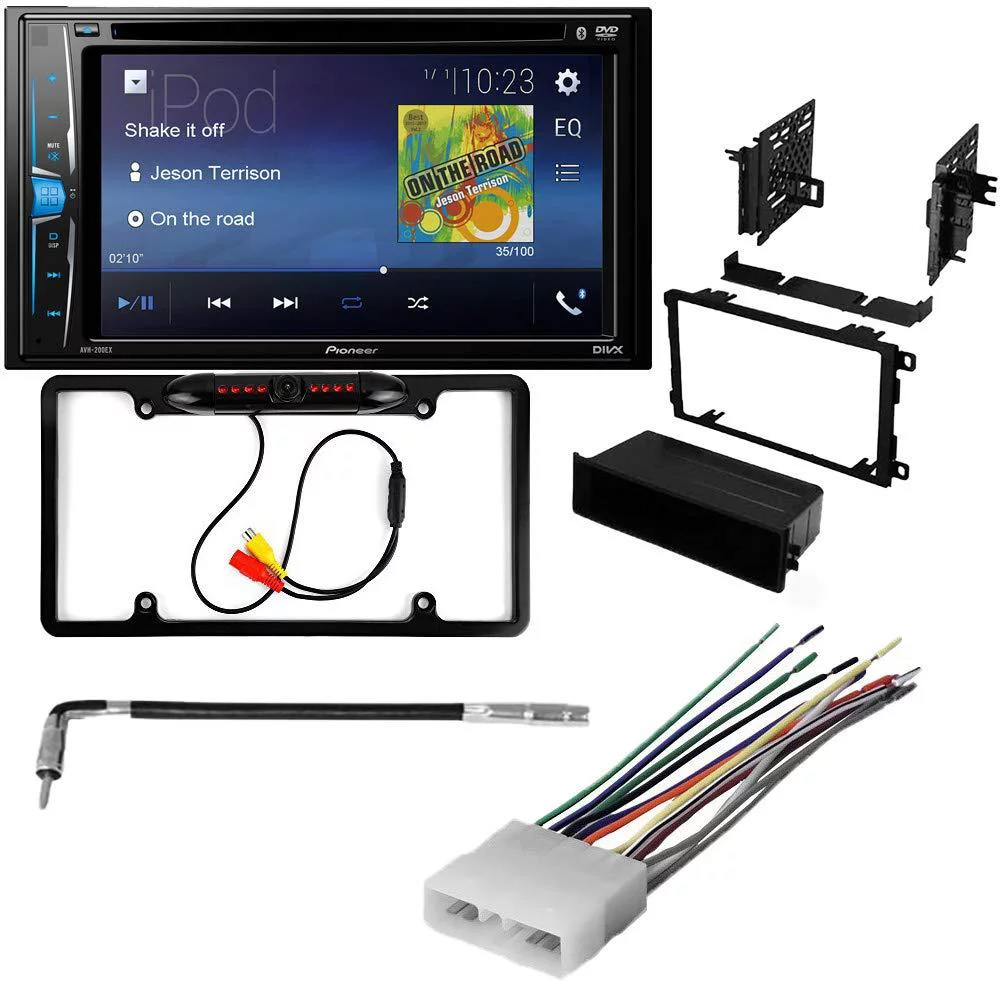 KIT165 Bundle with Pioneer Multimedia DVD Car Stereo and Installation Kit - for 1995-2001 Suzuki Swift / Bluetooth DVD Touchscreen Radio - Backup Camera, Double Din Mounting Kit