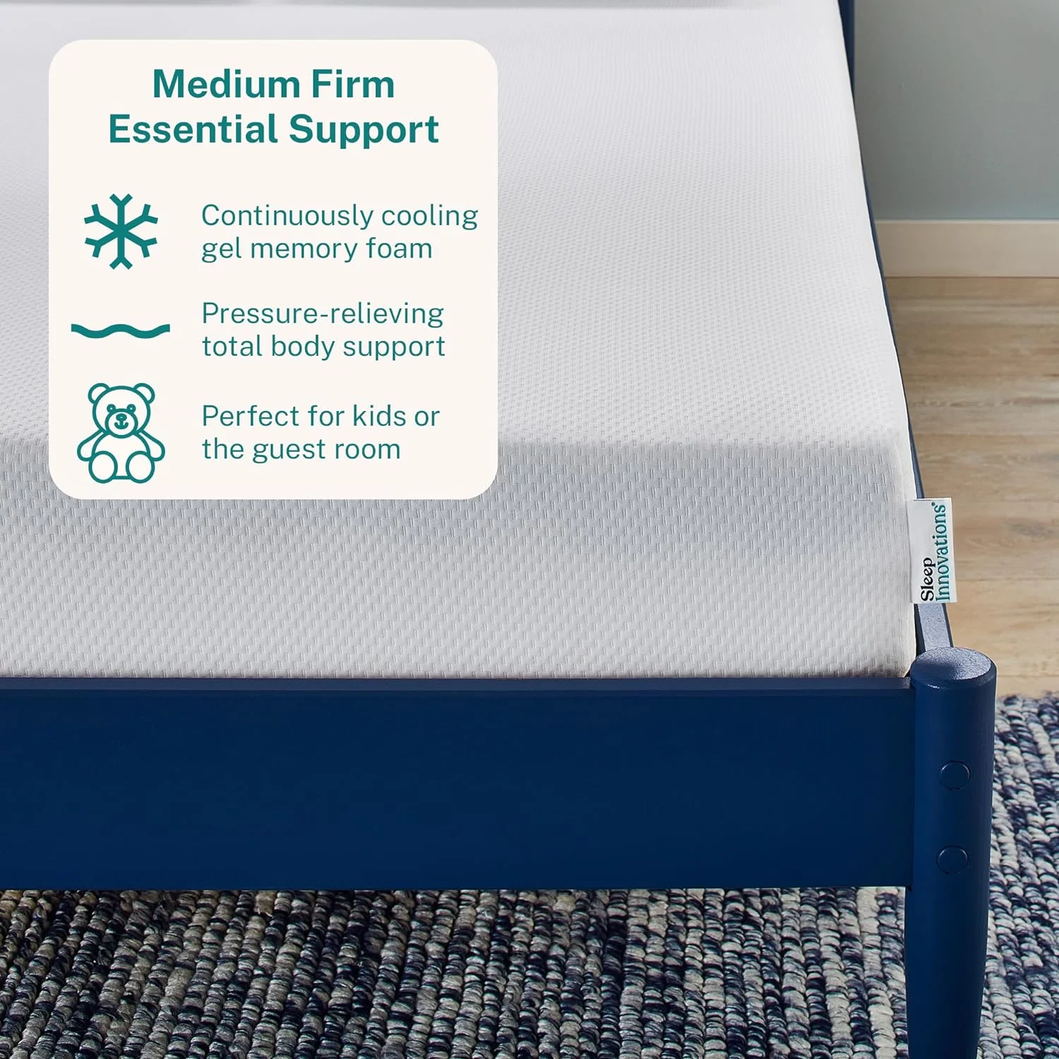 YUMIAO Marley 8 Inch Cooling Gel Memory Foam Mattress, Full Size, Bed in a Box, Medium Firm Support