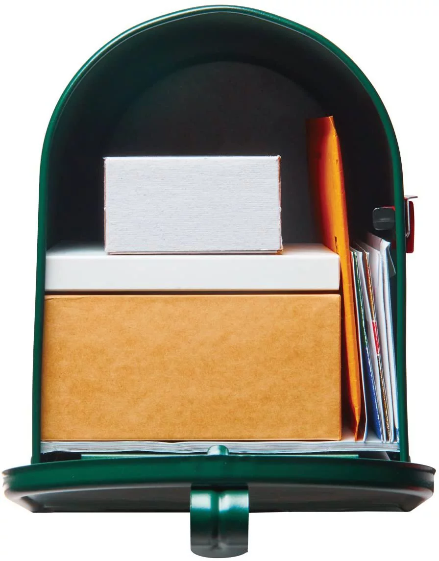 Gibraltar Mailboxes Elite Large Capacity Galvanized Steel Green, Post-Mount Mailbox, E1600G00