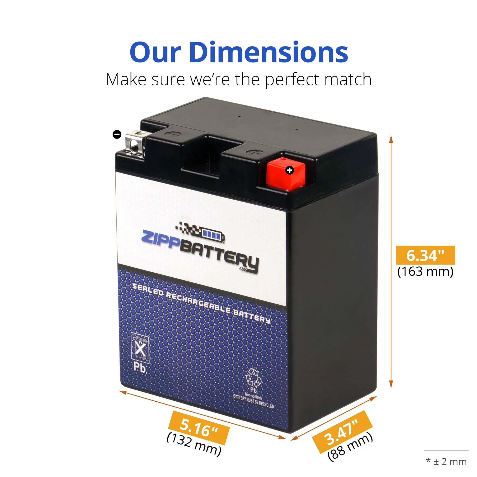 Zipp Battery YTX14AHL-BS (14AHL-BS 12 Volt,12 Ah, 210 CCA) Motorcycle Battery for Kawasaki 650cc Kl650-a E Klr 1990