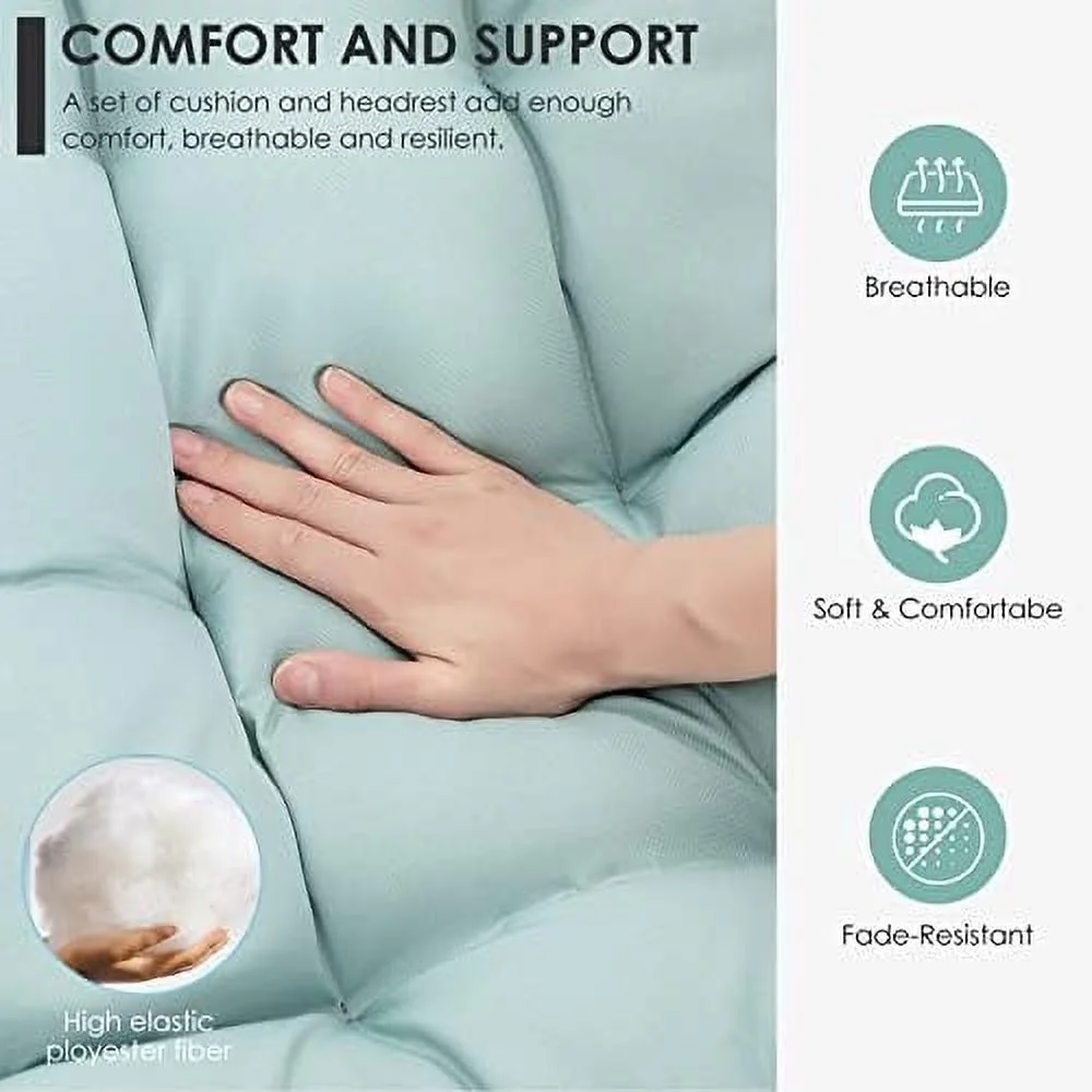 MQLIFEBOOM Pink Egg Chair with Stand Indoor Outdoor Swing Egg Chair  Patio Wicker Hanging Chair with Stand Hammock Egg Chairs with UV Resistant Cushion and Aluminum Steel Frame for Bedroo