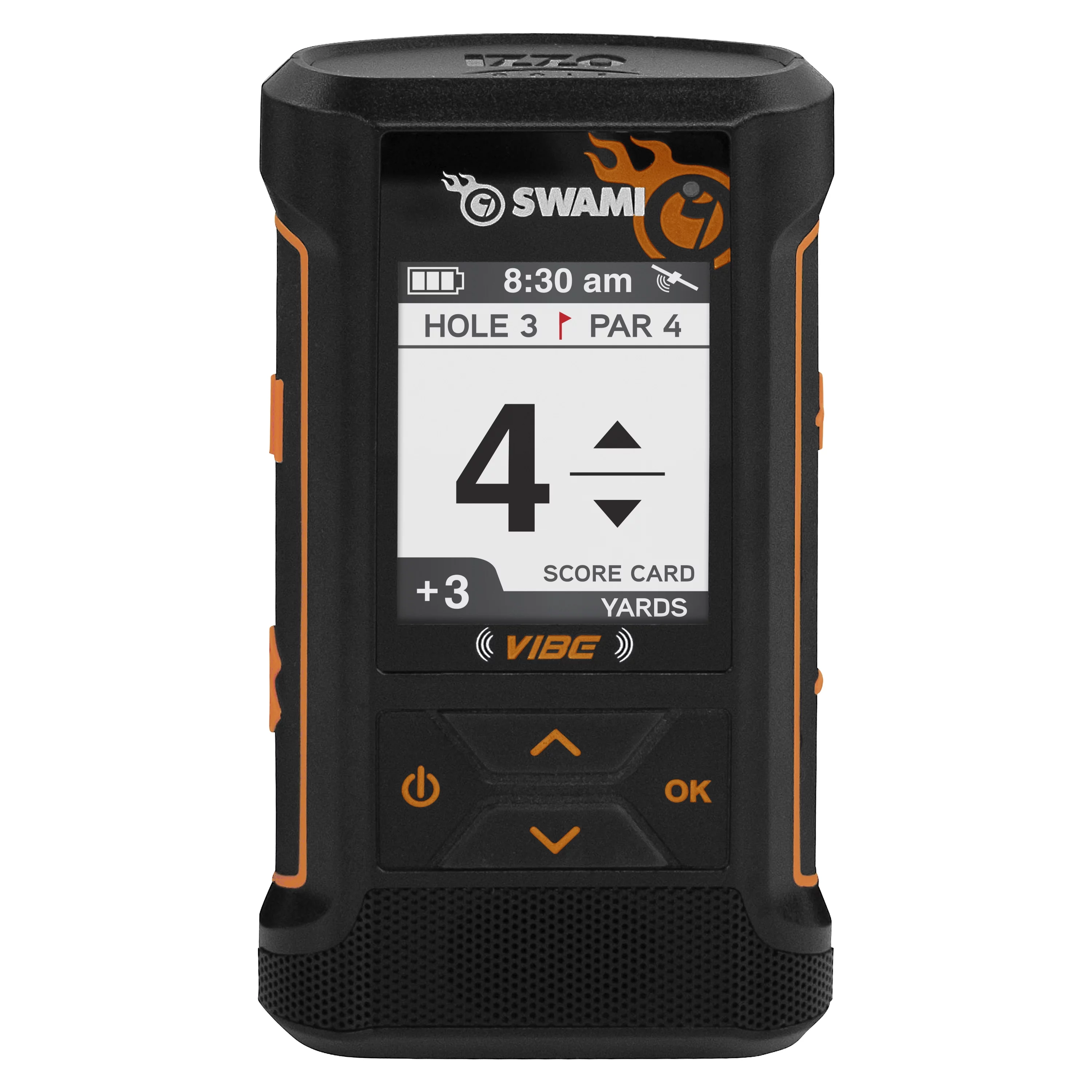 Izzo Golf Swami VIBE GPS Rangefinder with Bluetooth Speaker, Magnetic Cart Mount