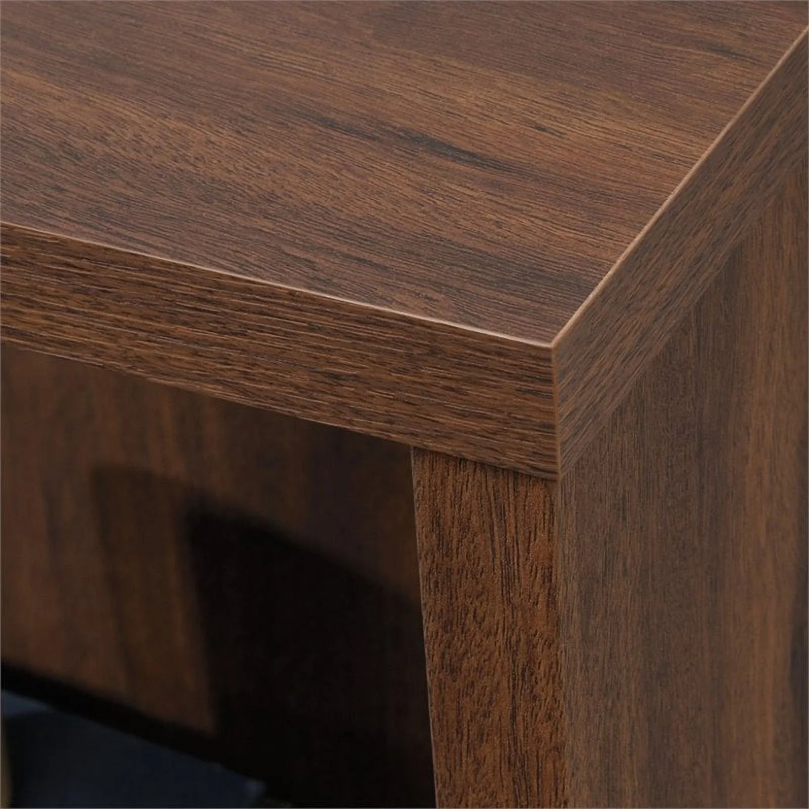 Home Square 2-Piece Set with 2 Drawer Lateral File & Library Hutch