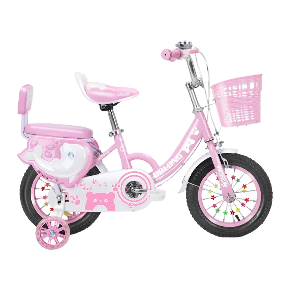OWSOO Kids Bike 12 20in  for Girls with Training Wheels and Basket, Perfect for Ages 3 13 Years