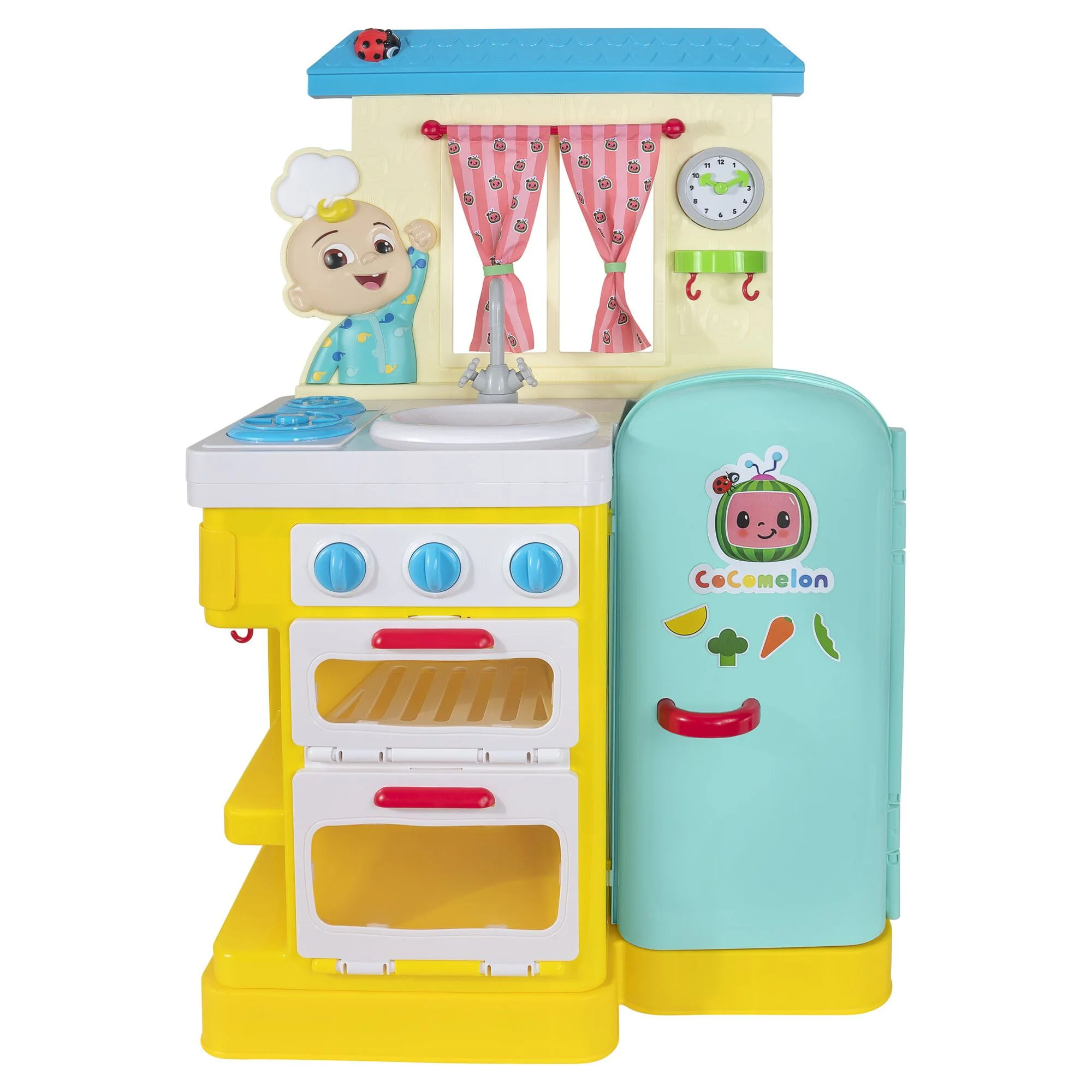 CoComelon 3' Little Kitchen Playset With Lights & Sounds, 19 Pieces