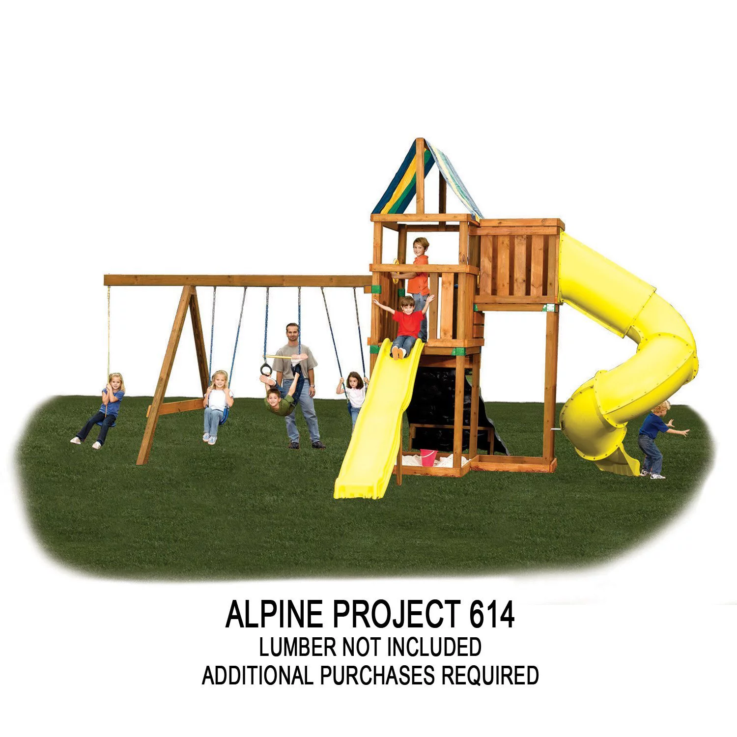 Alpine Custom Swing Set Hardware Kit wood not included