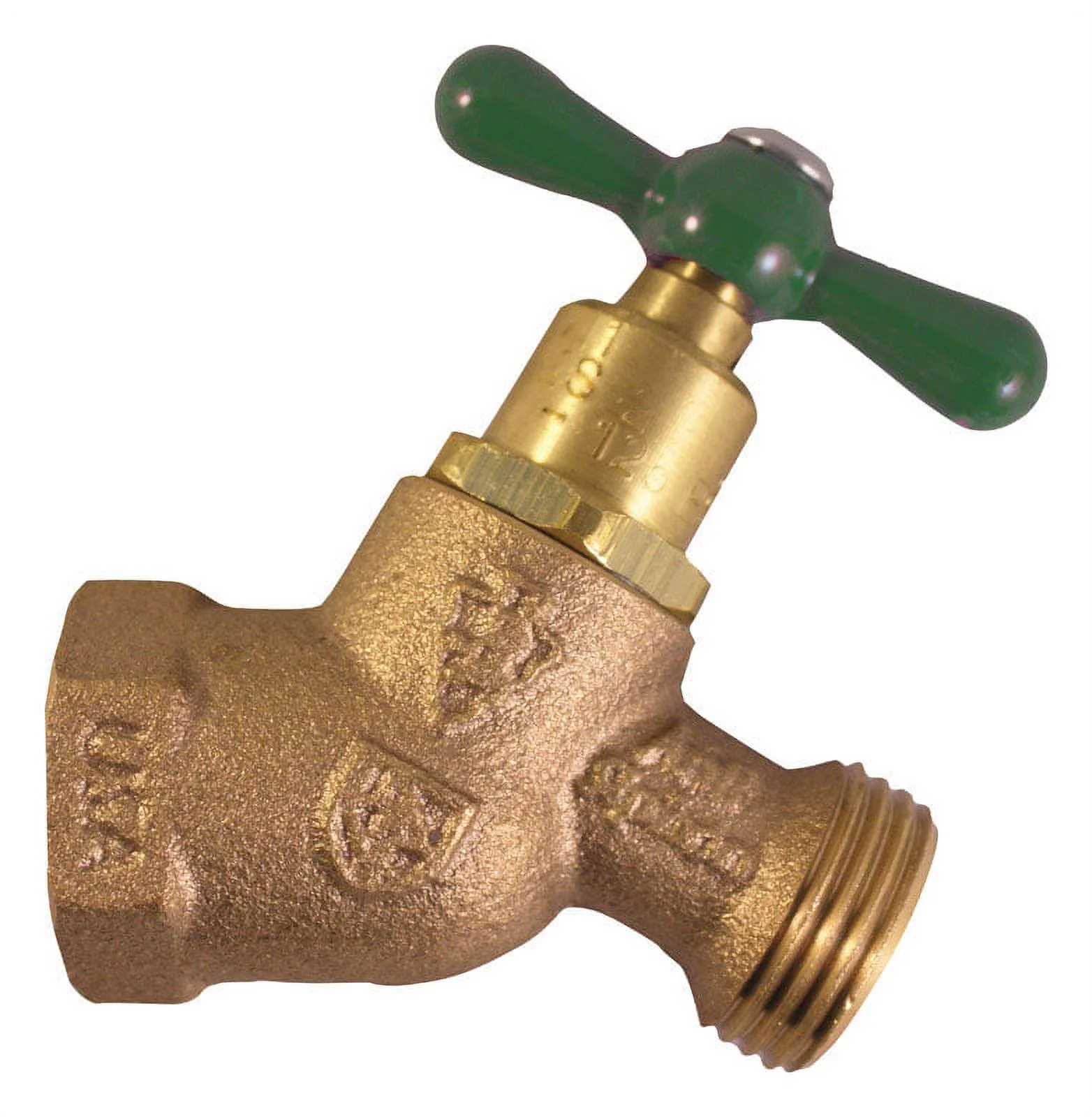 1 Pc, Arrowhead Brass 3/4 In. Fip X 3/4 In. Mht Anti-Siphon Brass No-Kink Hose Bibb