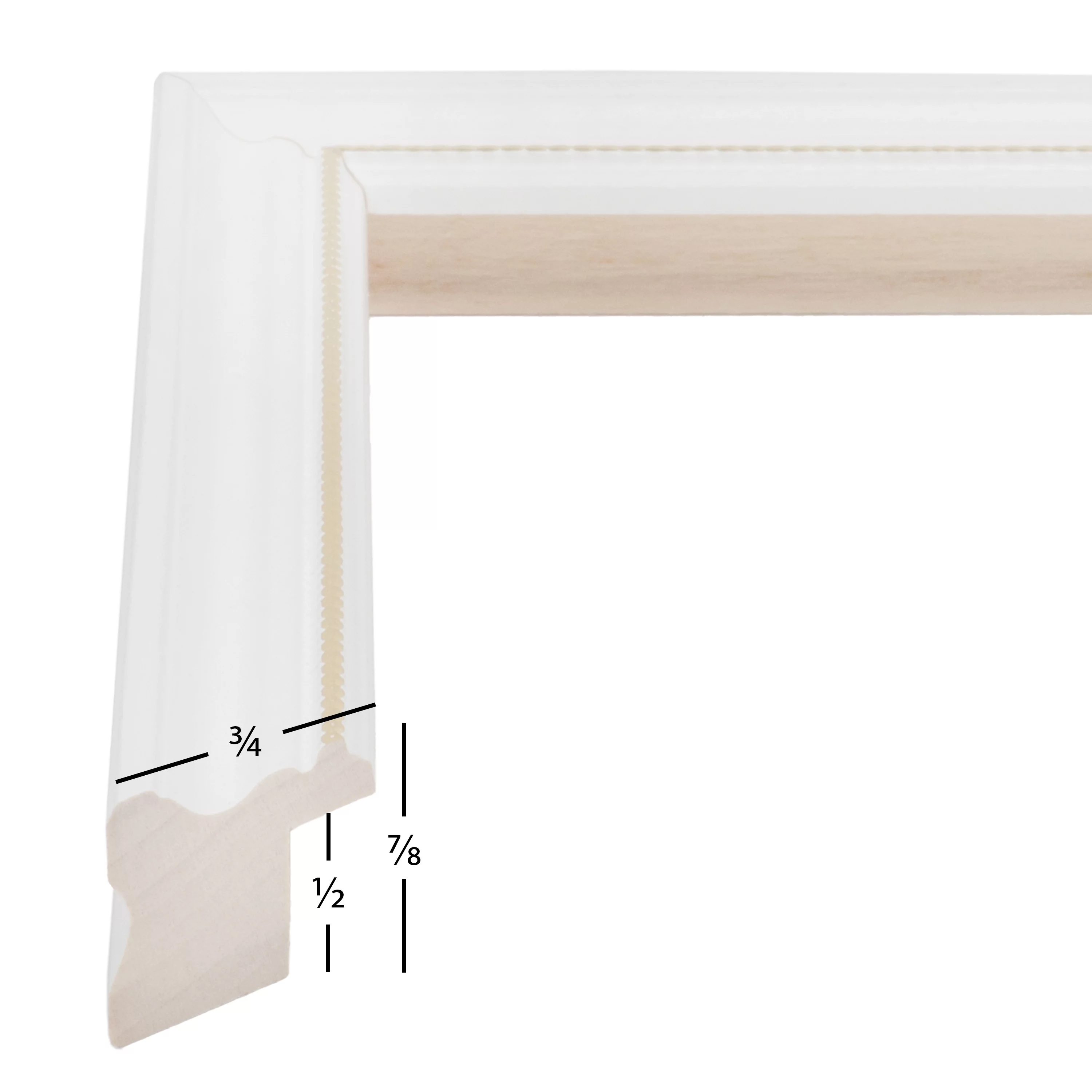 Craig Frames 314WG, Ornate White and Gold Picture Frame, 8 x 11 Inch