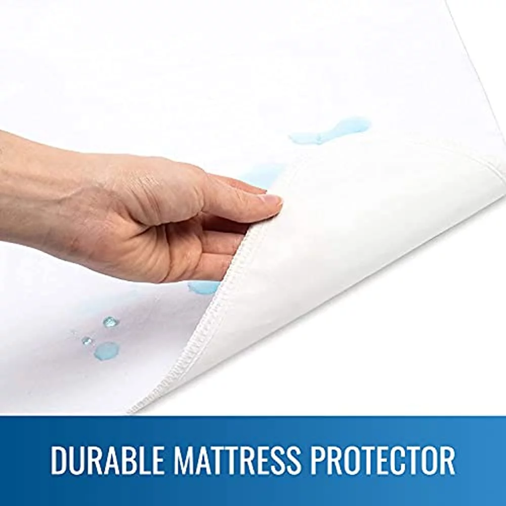 DMI Bed Pad Waterproof Sheet to be Used as a Mattress Protector Pee Pad Bed Liner Incontinence Pad Furniture Cover or Seat Protector Not Reversible Flat Fit Machine Washable 36 x 36