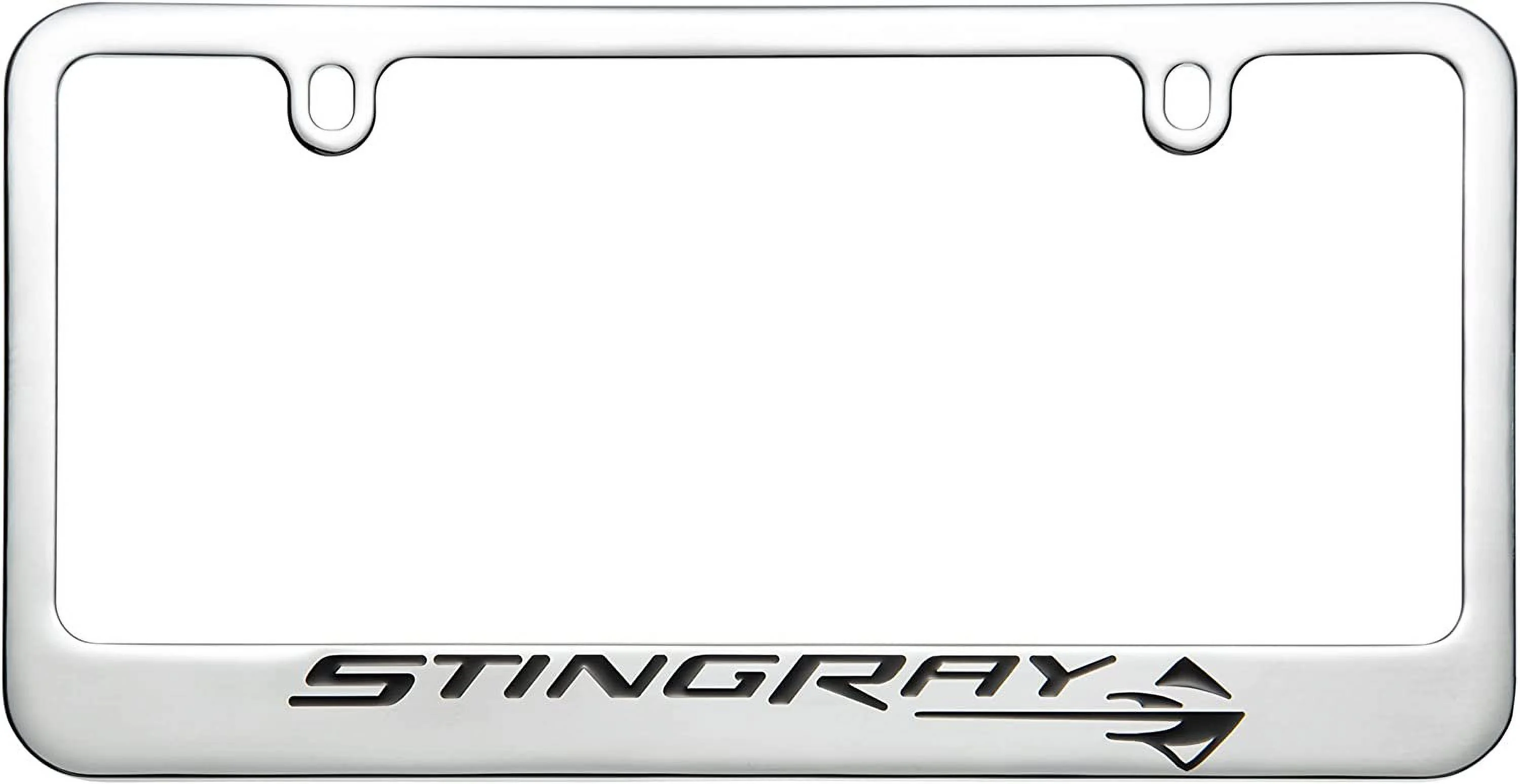 C8 Corvette Stingray License Plate Frame - Chrome Standard