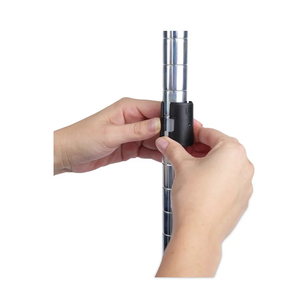 Alera ALESW843614SR 36 in. W x 14 in. D x 54 in. H Four-Shelf Residential Wire Shelving - Silver