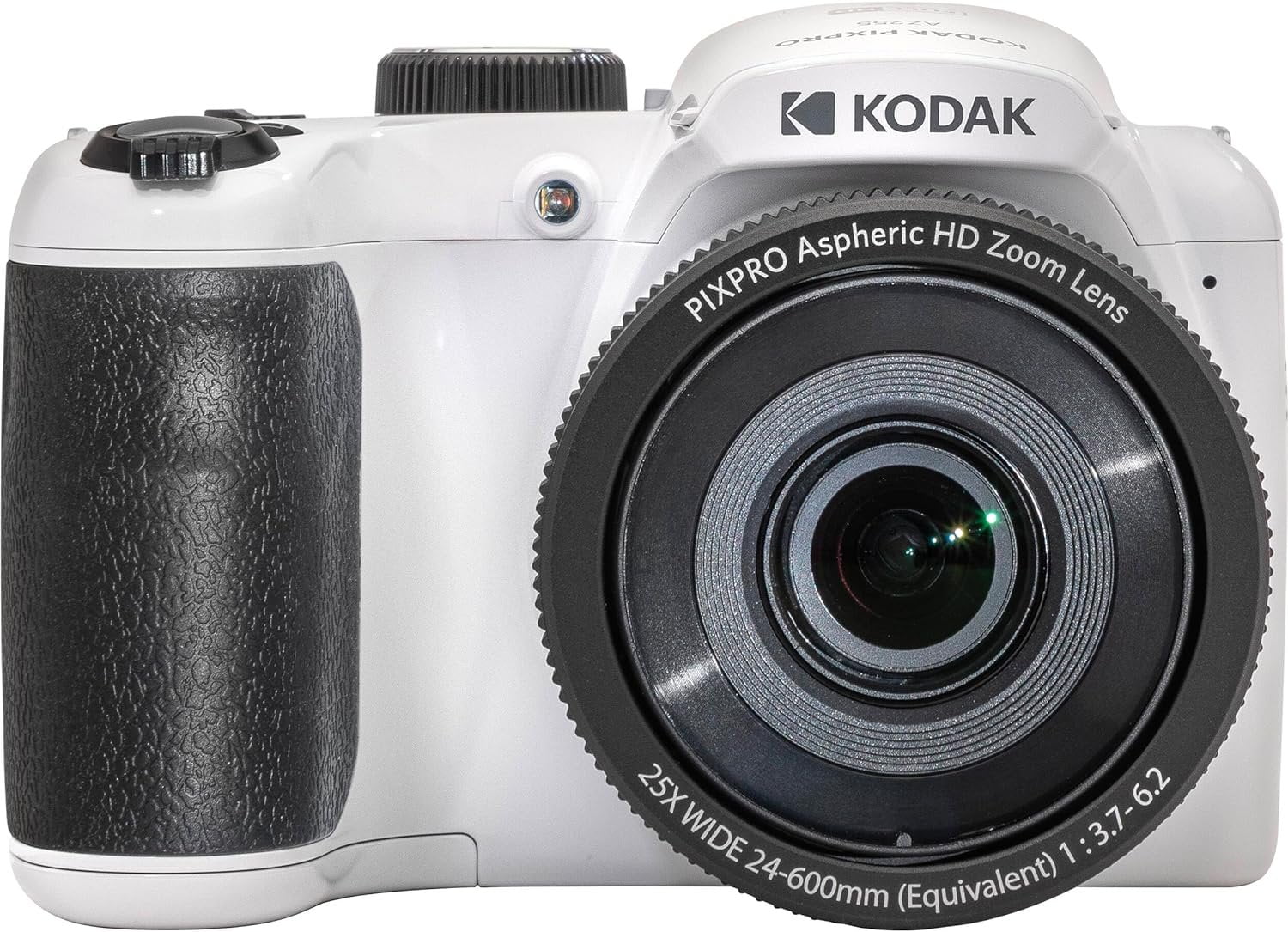 Kodak PIXPRO White AZ255 16MP Digital Camera 25X Optical Zoom 24mm Wide Angle Lens Optical Image Stabilization 1080P Full HD Video 3