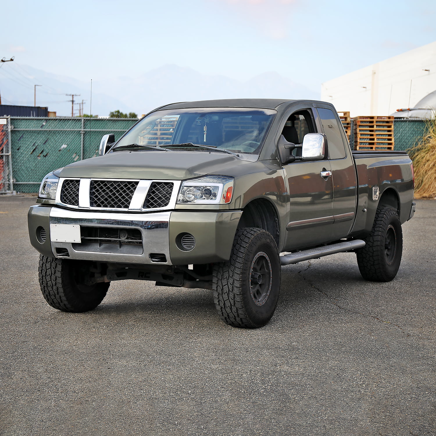 Spec-D Tuning Smoke Sequential LED Projector Headlights Compatible with 2004-2015 Nissan Titan, 2004-2007 Nissan Armada Left + Right Pair Headlamps Assembly