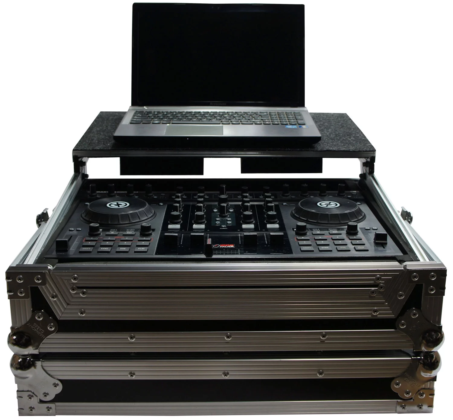 Harmony HCTKS4LT Flight Glide Laptop Stand Travel DJ Custom Case for Numark IDJ3