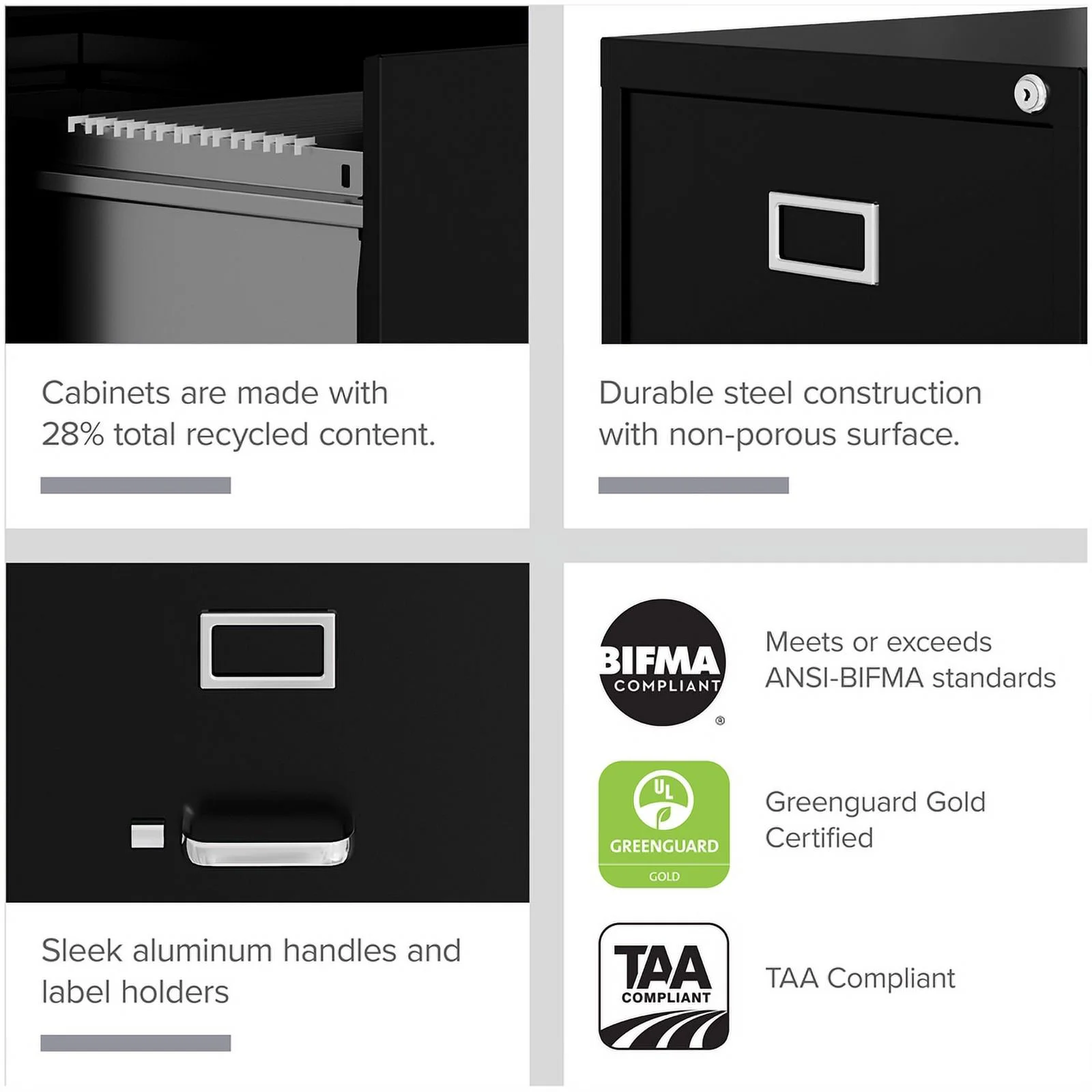 Scranton & Co 2 Set of Vertical File Cabinet and Adjustable Mobile File Caddy