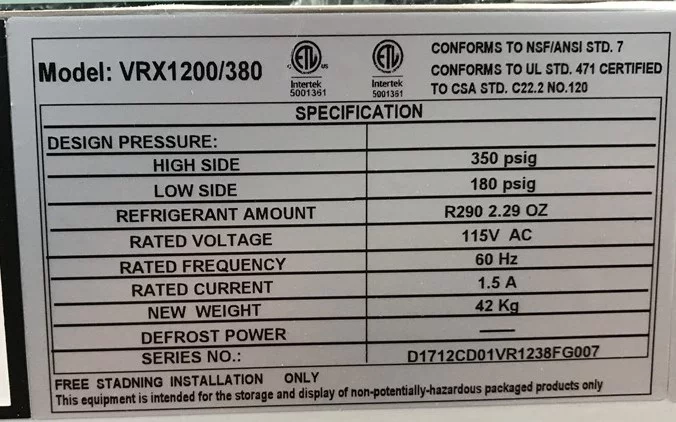 48 ins condiment station Sandwich Prep Table VRX1200 NSF