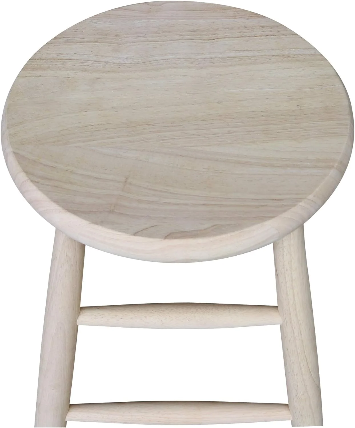 Scooped Seat Stool, Unfinished