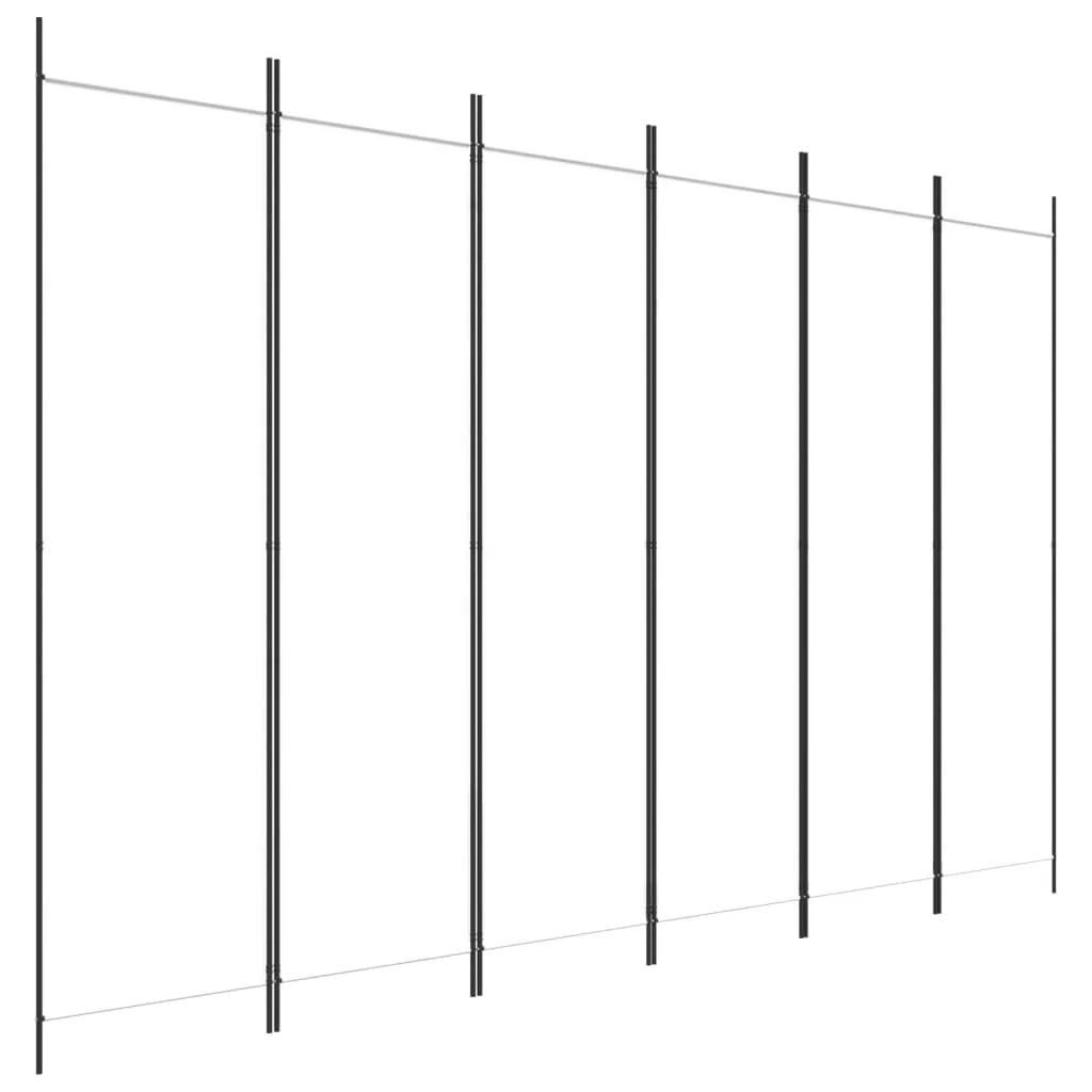 Anself 6-Panel Room Divider White 118.1