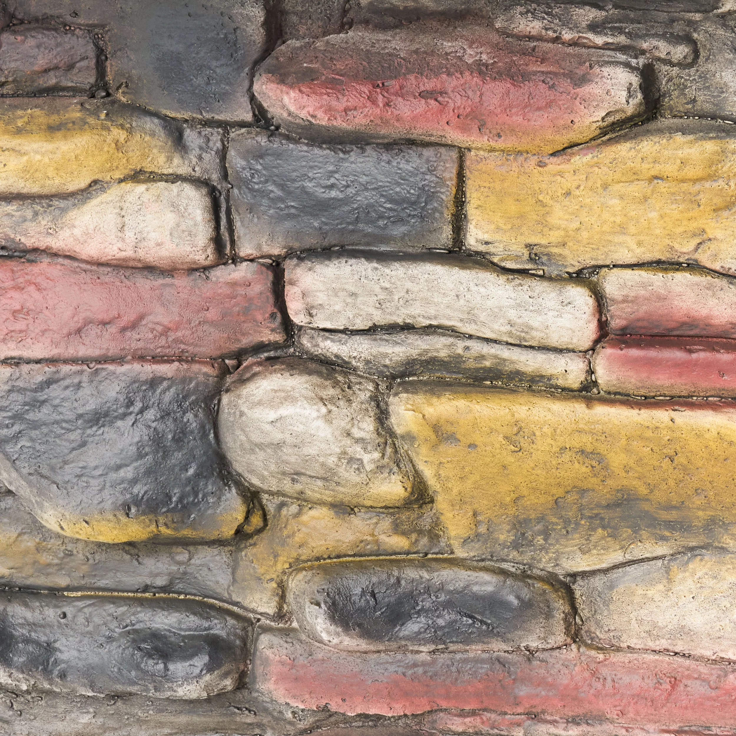 Hayden Natural Stone Square Fire Pit