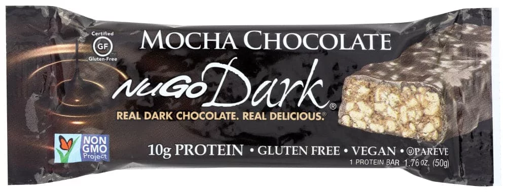 Nugo Dark Mocha Chocolate Bar, 1.76 oz | Pack of 12