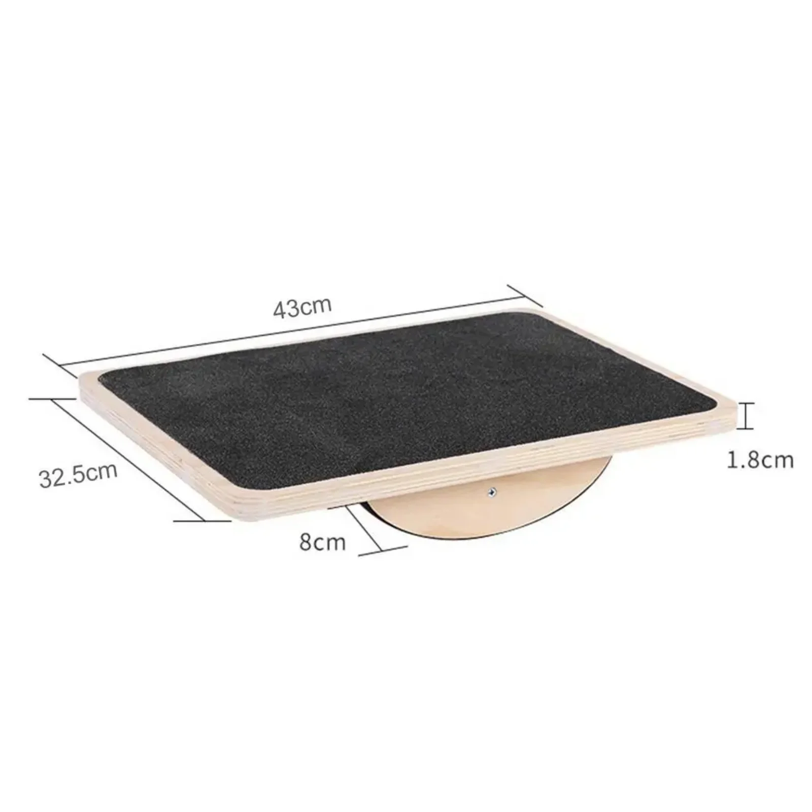 1pcs Professional Wooden Balance Board Balancing Rocking Board Level Training Balance Gym Exercise Fitness Equipments