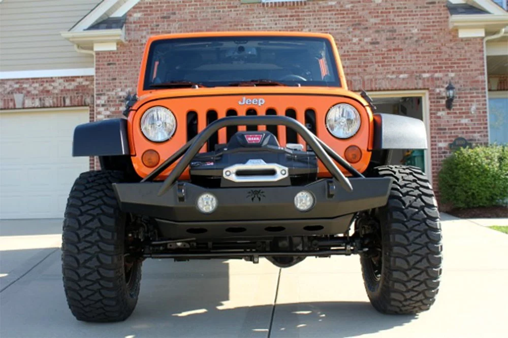 Poison Spyder JK Brawler MID Front Skid in Bare Steel (Bare) - 17-63-030 Fits select: 2015-2018 JEEP WRANGLER UNLIMITED, 2012-2014 JEEP WRANGLER