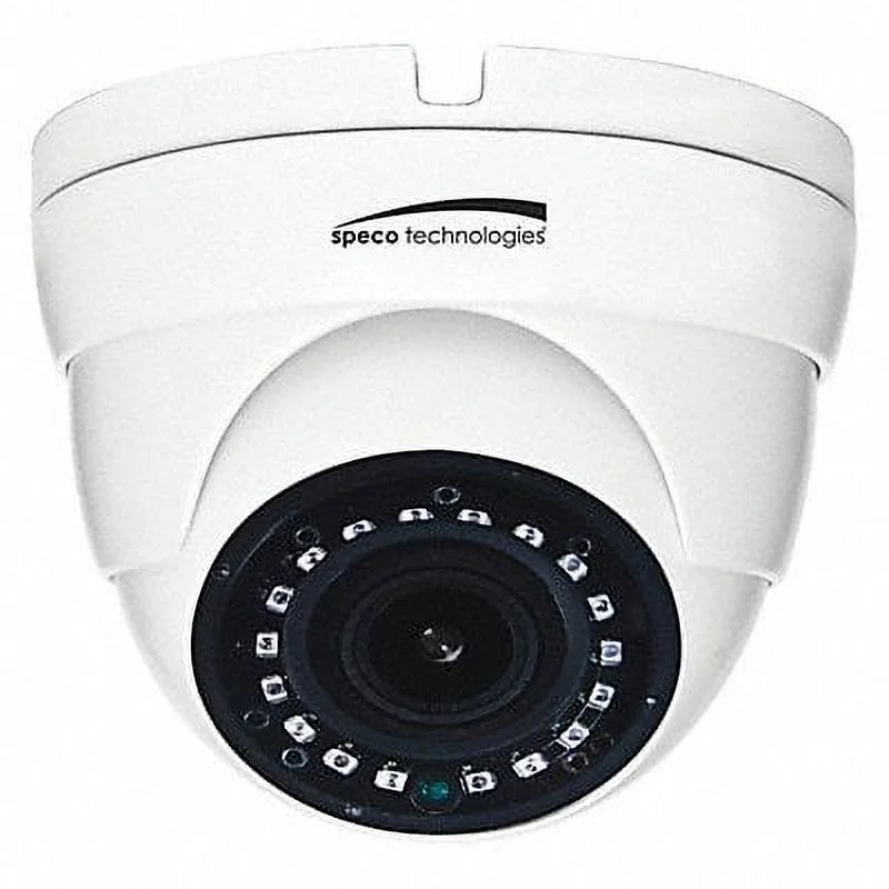 Speco VLDT3WM 2 Megapixel HD Surveillance Camera, Color, Monochrome, Dome, White