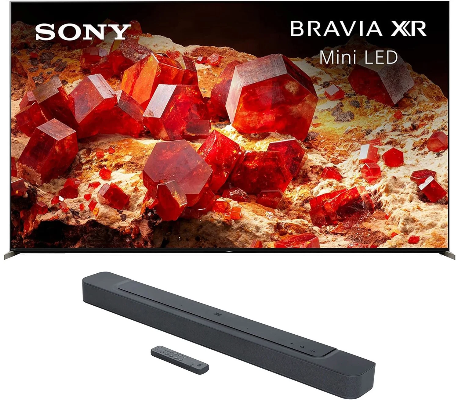 Sony XR85X93L 85 Inch 4K Mini LED Smart Google TV with PS5 Features and a JBL BAR-300 5.0ch Soundbar with MultiBeam Sound and Dolby Atmos (2023)