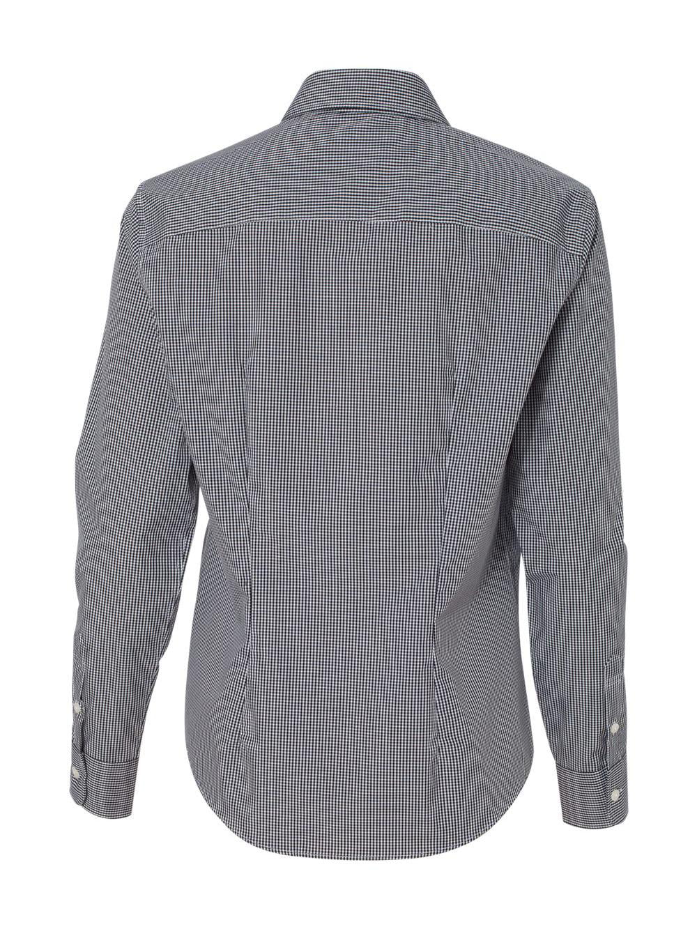 Van Heusen Women's Gingham Check Shirt in Black 2XL | 13V0226