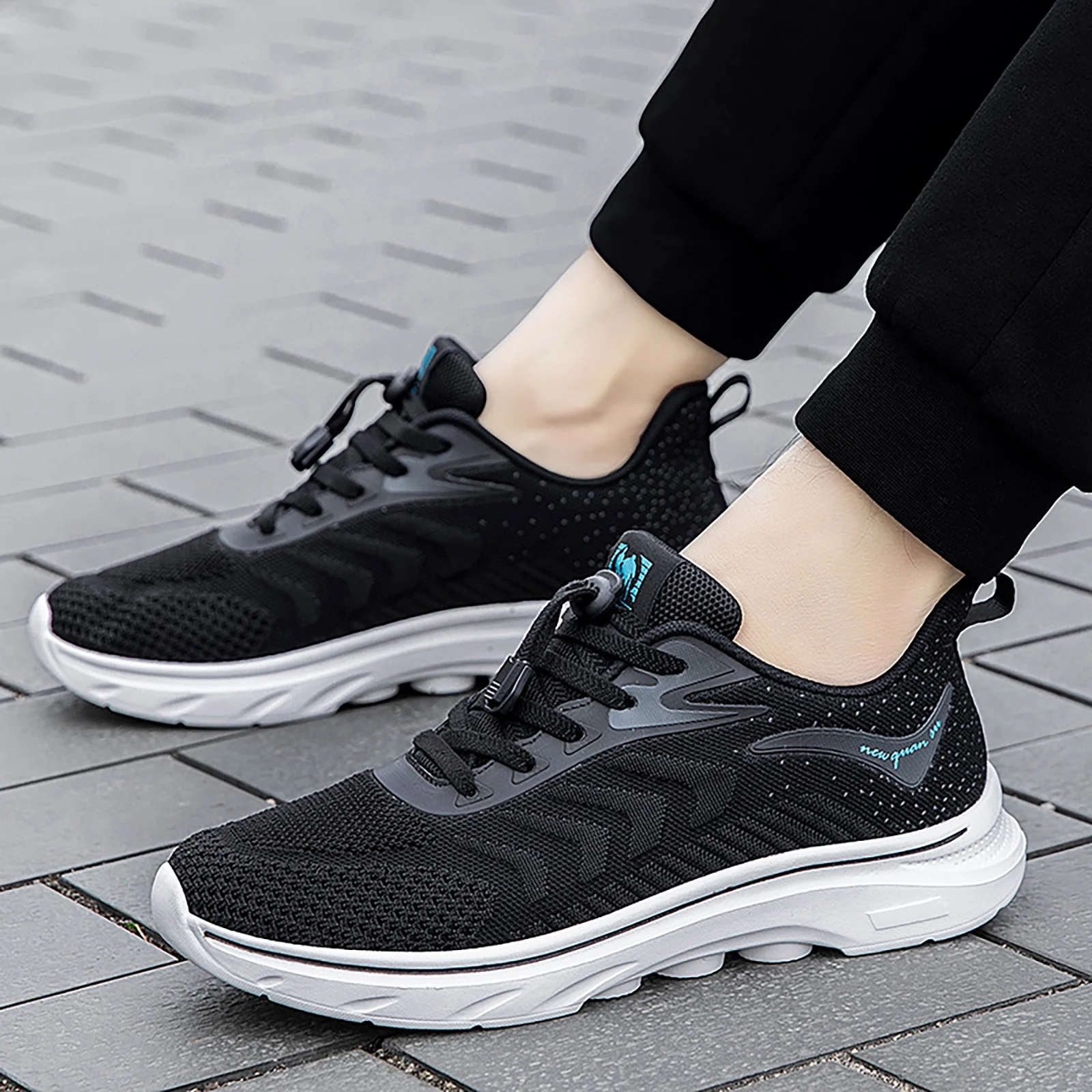 Mens Non Slip Walking Sneakers Lightweight Breathable Couple Men's Spring And Summer New Non Slip Walking Fashion Light Shoes Middle And Elderl