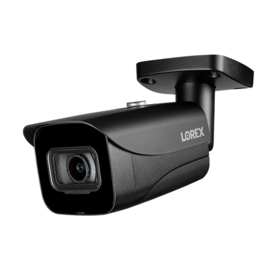 Lorex E841CAB 4K Ultra HD Outdoor Network Bullet Camera with Color Night Vision - Black, (4-Pack)