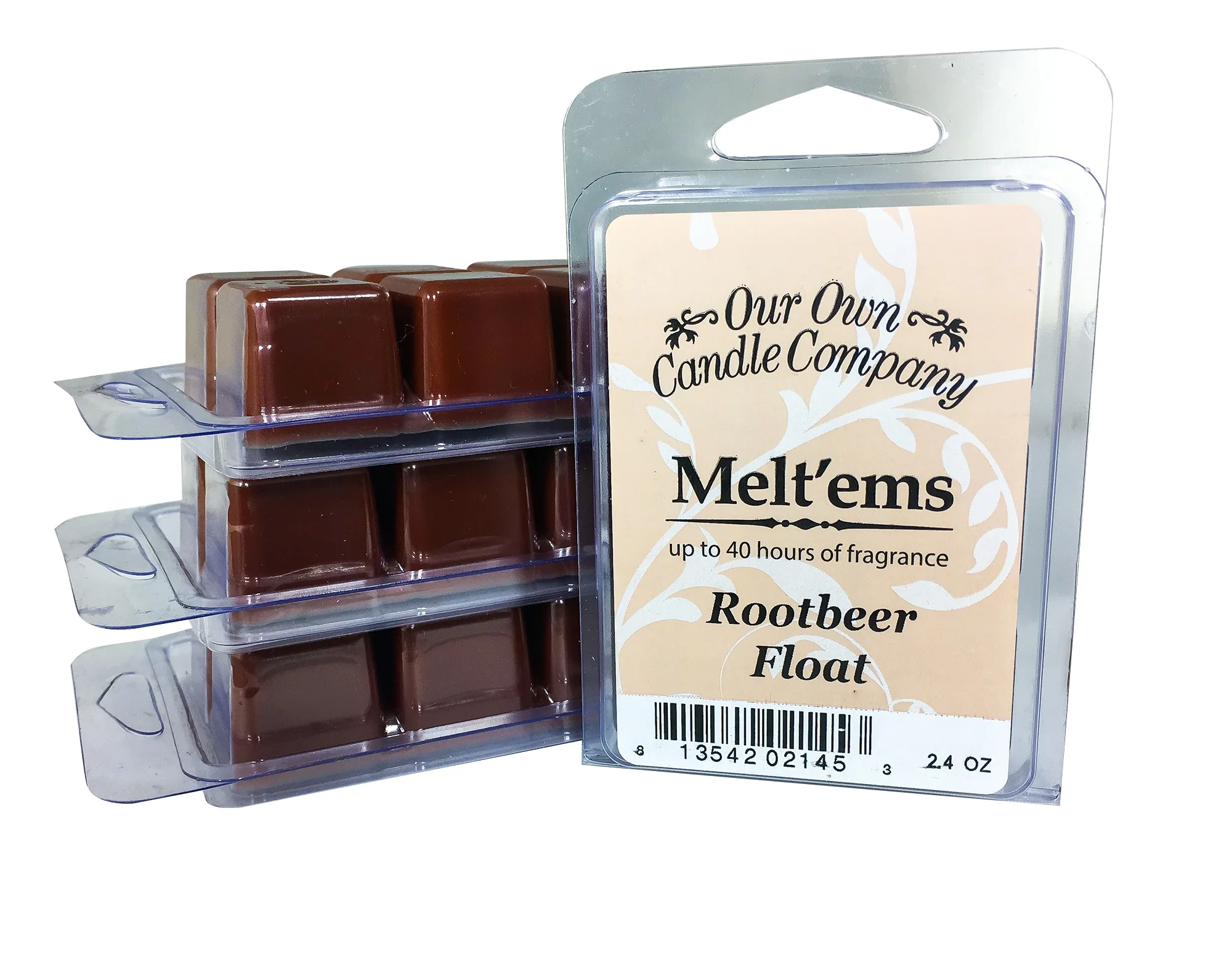 Our Own Candle Company Premium Wax Melt, Root Beer Float, 6 Cubes, 2.4 oz (4 Pack)