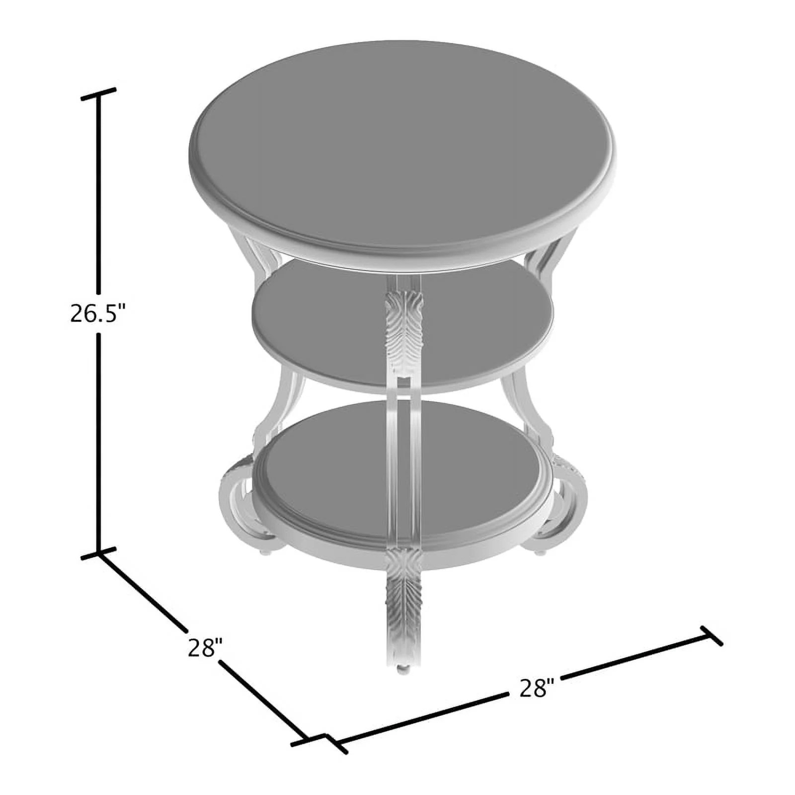 Home Square Azea Traditional Wood 1-Shelf End Table in Brown Cherry - Set of 2