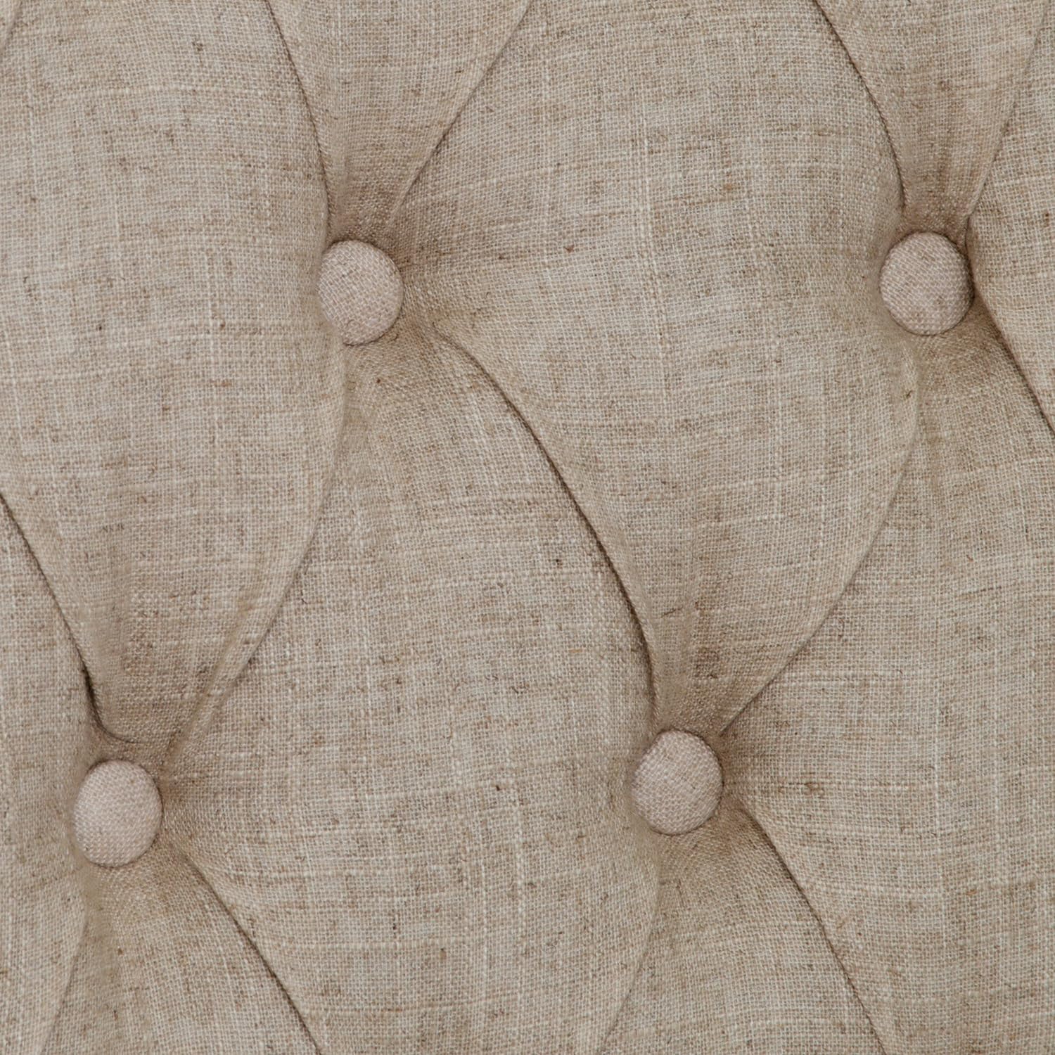 HYUN CKH Tall Tufted Dining Chairs, 2-Pcs Set, Dark Beige