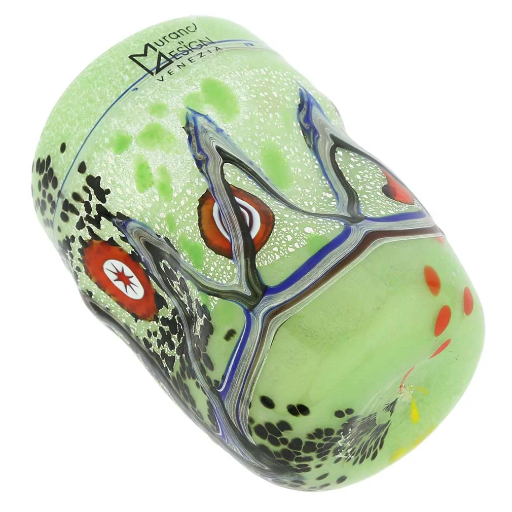 GlassOfVenice Murano Glass Modern Art Tumbler - Green