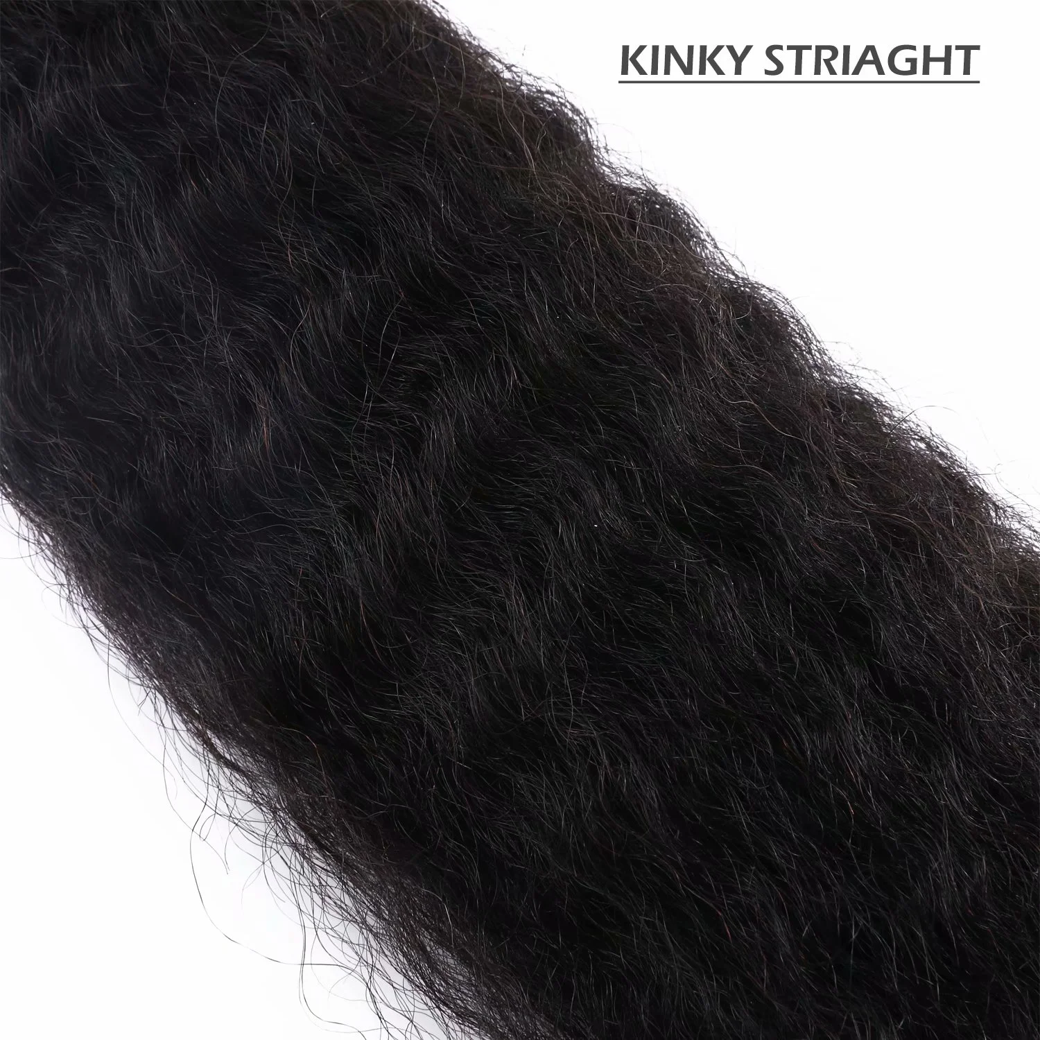 Benehair Human Hair Extensions Afro Kinny Straight Micro Loop Microlinks Remy Hair Full Head 1g Thick Black 200g