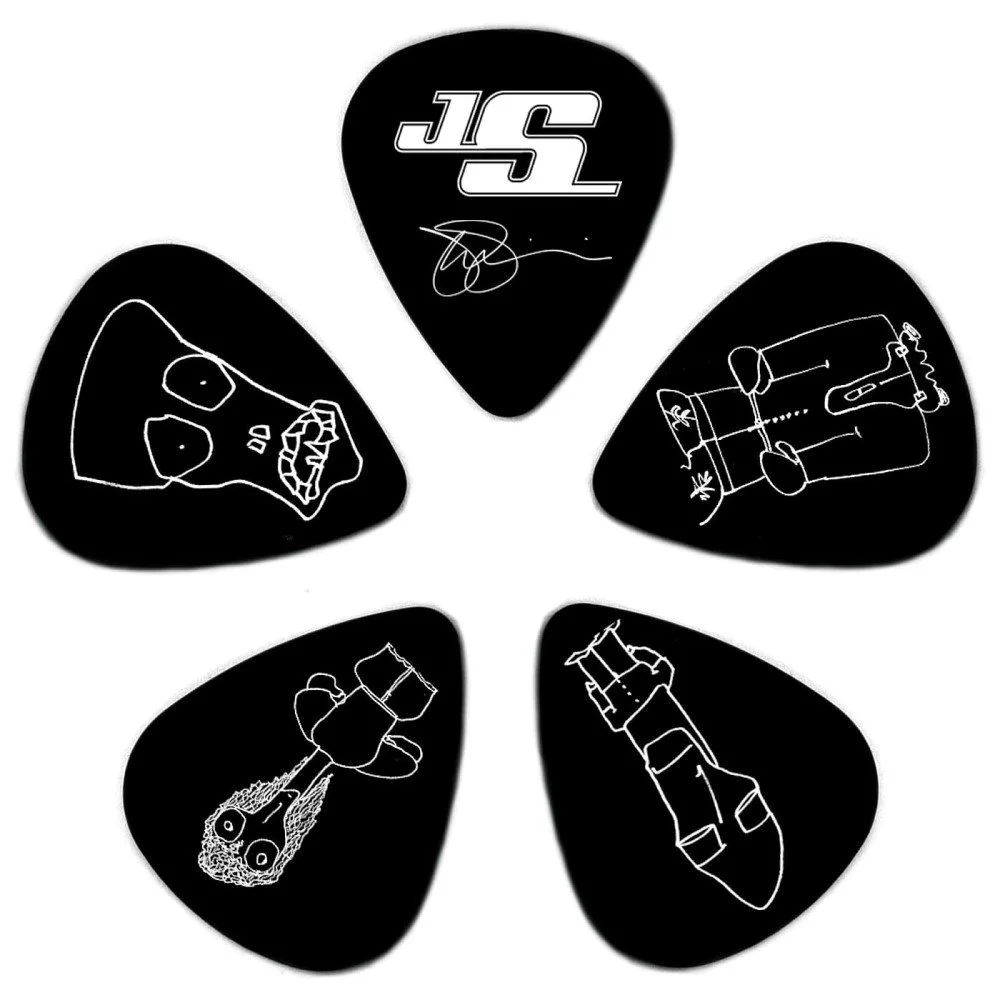 Planet Waves Joe Satriani Guitar Picks, Black, 10 pack, Heavy