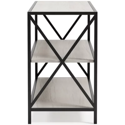 Signature Design by Ashley Casual Bayflynn Bookcase  White/Black