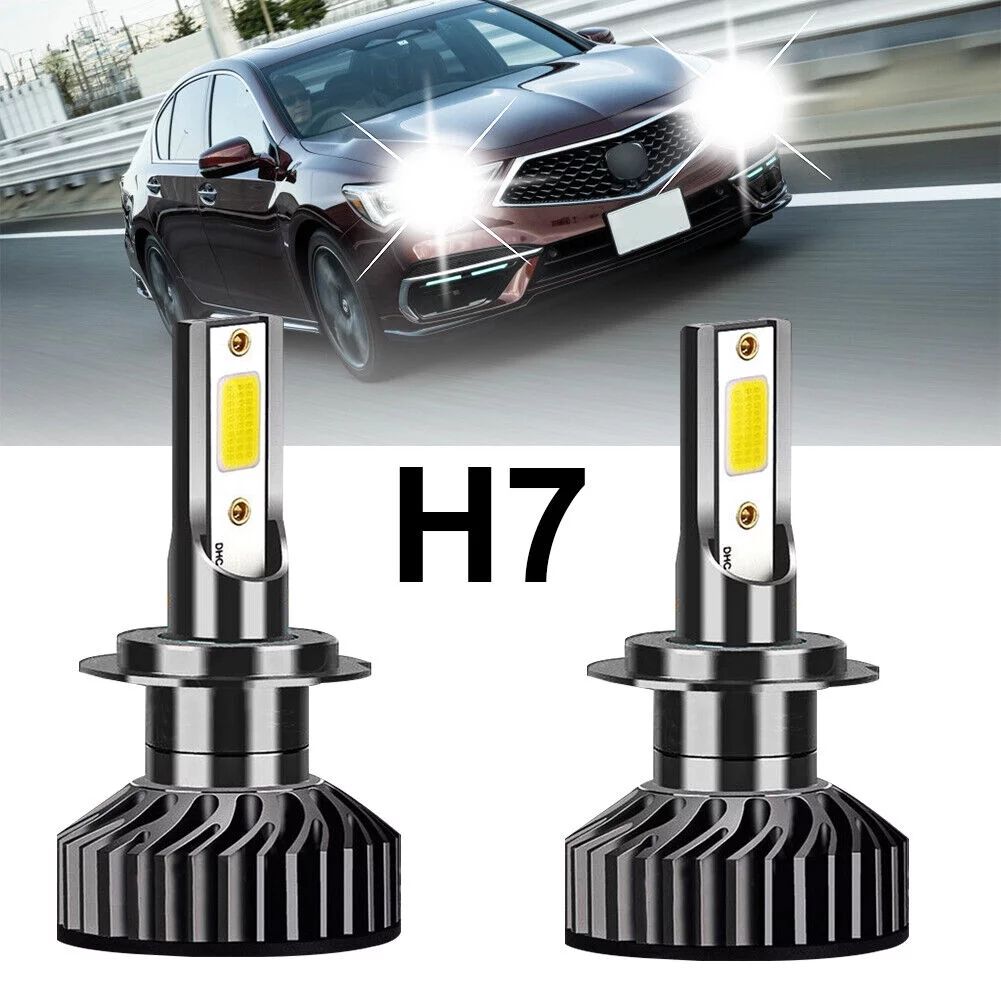 2PC H7 LED Headlight Bulb Low Beam 6000K White F2 For KIA Forte 5 Koup 2017-2019